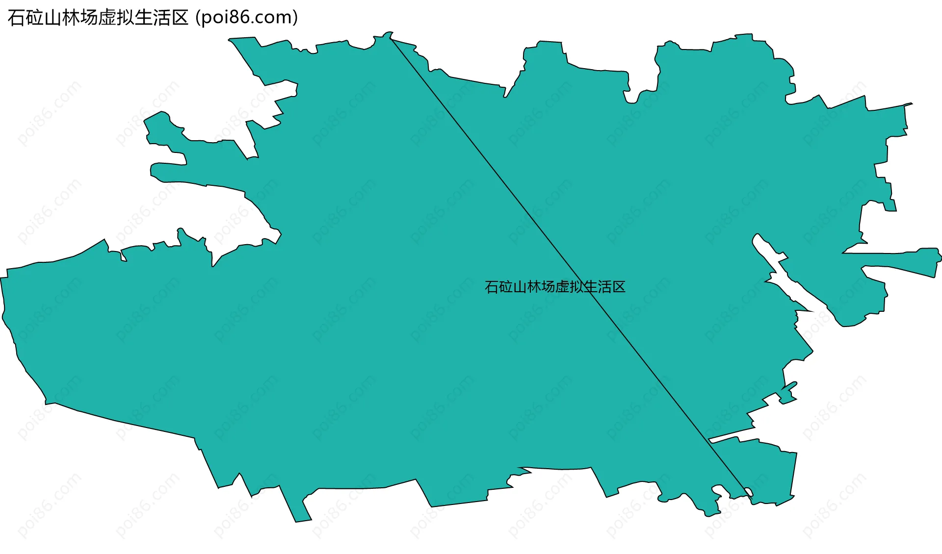 石砬山林场虚拟生活区边界地图