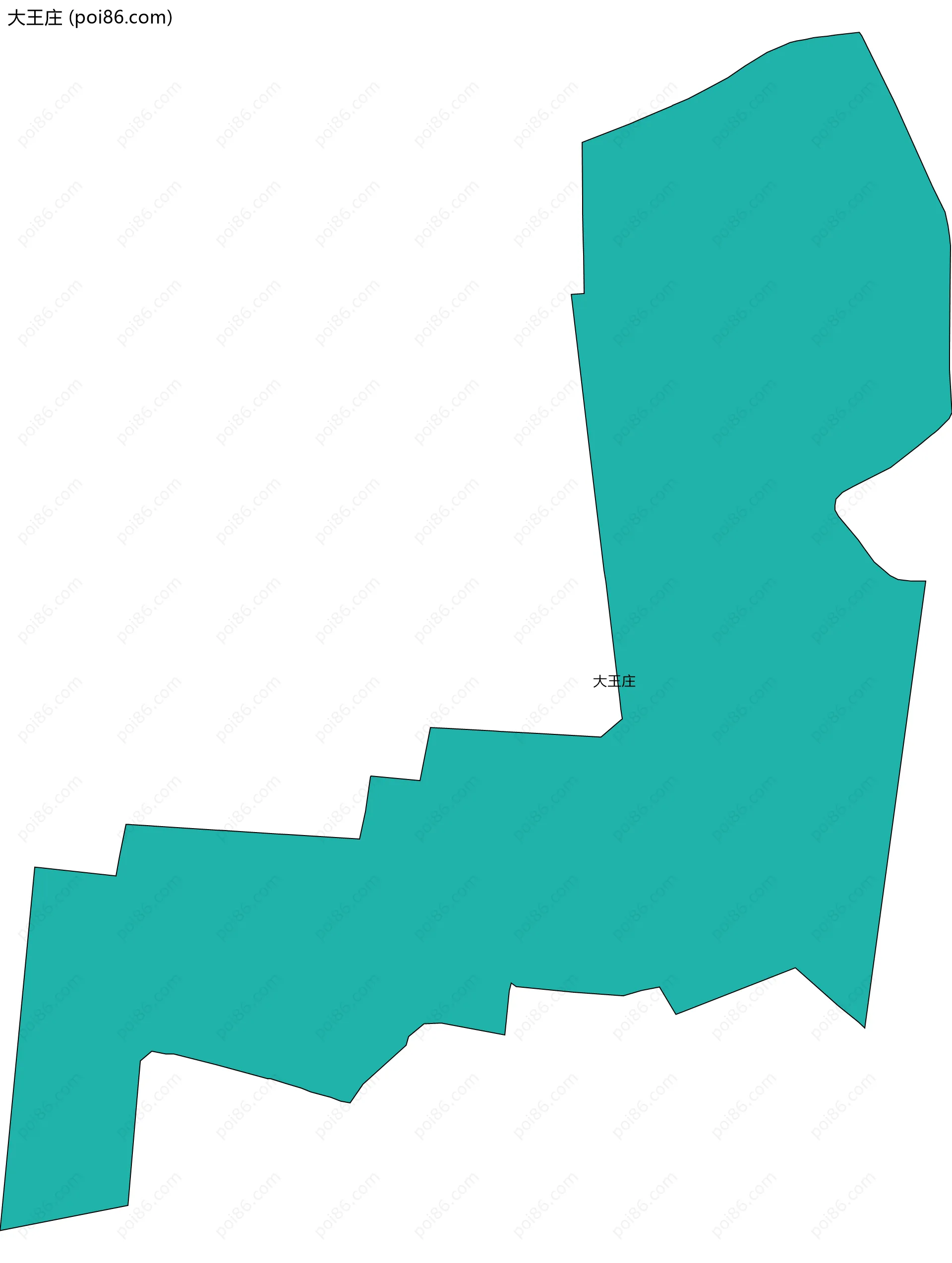 大王庄边界地图