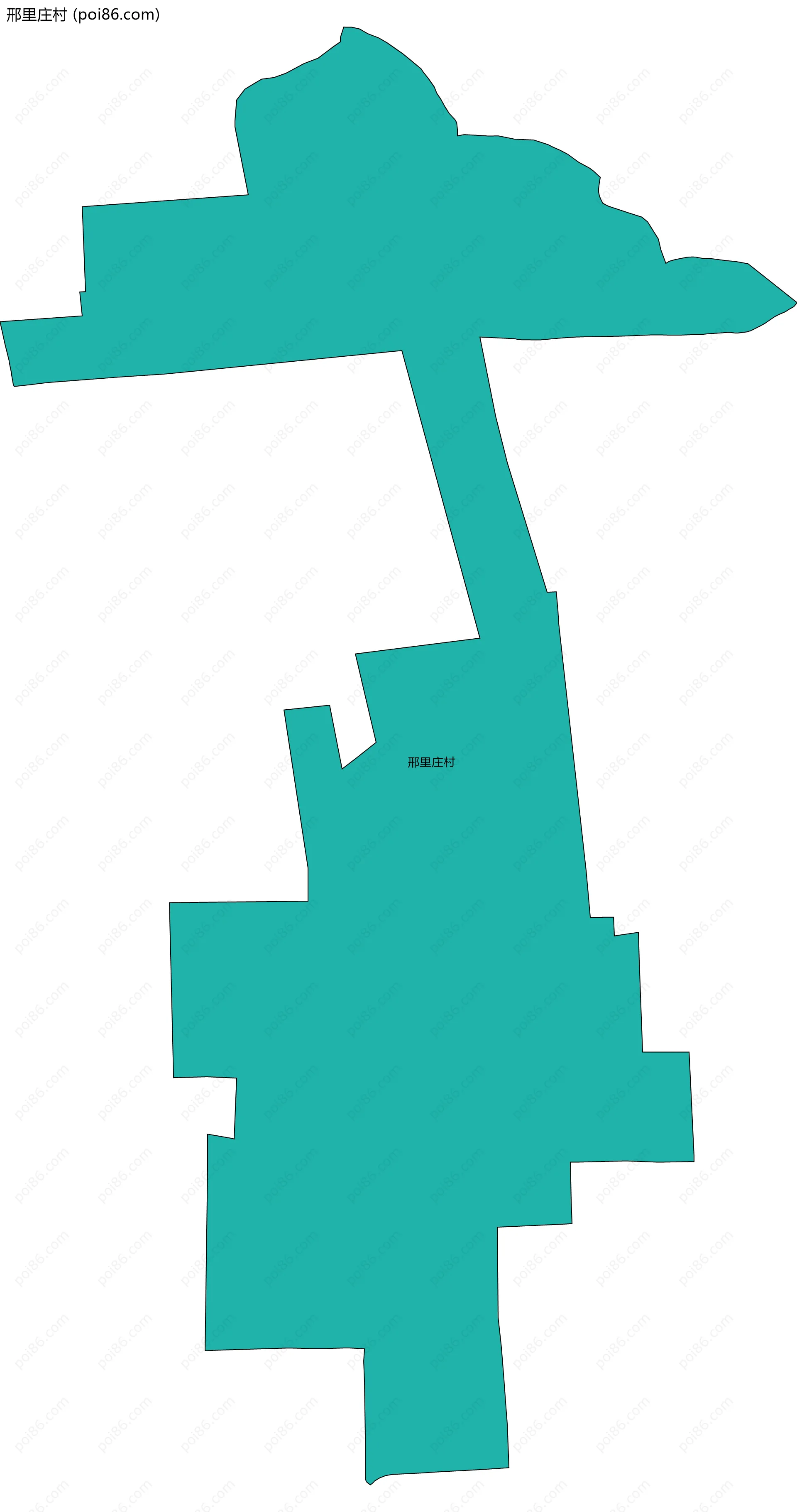 邢里庄村边界地图