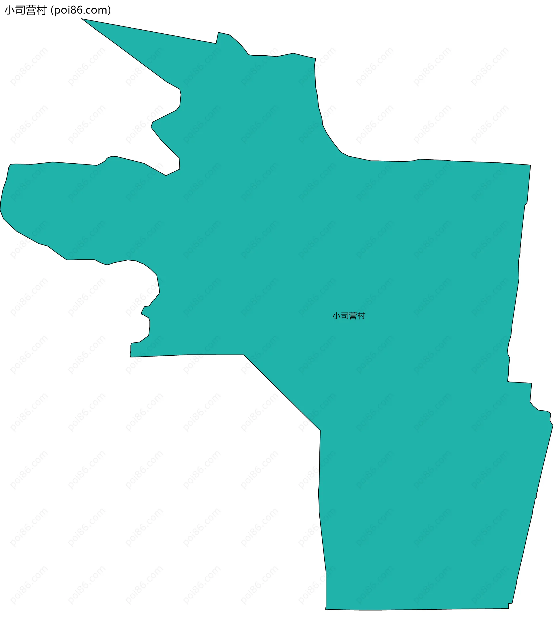 小司营村边界地图