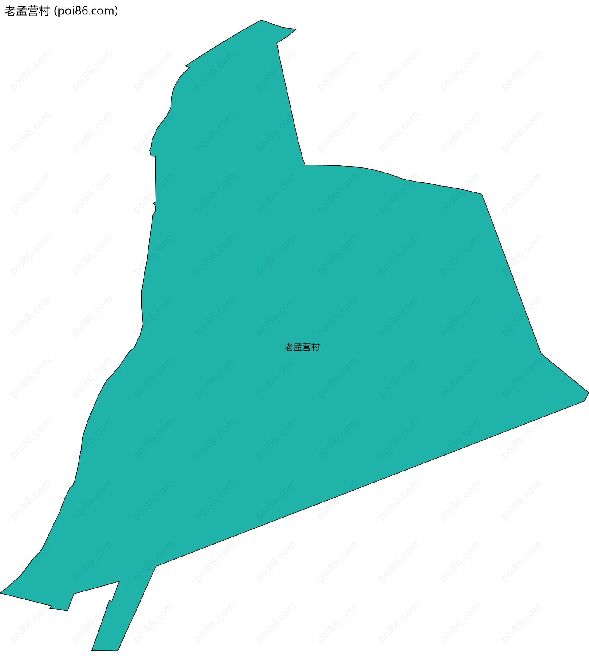 老孟营村边界地图