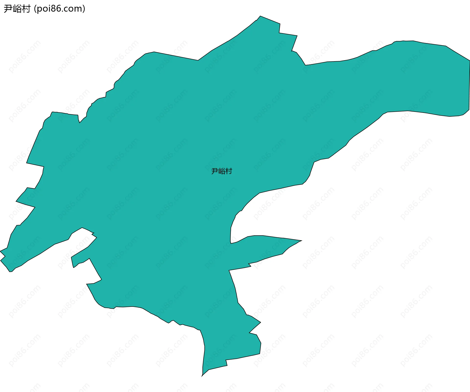 尹峪村边界地图