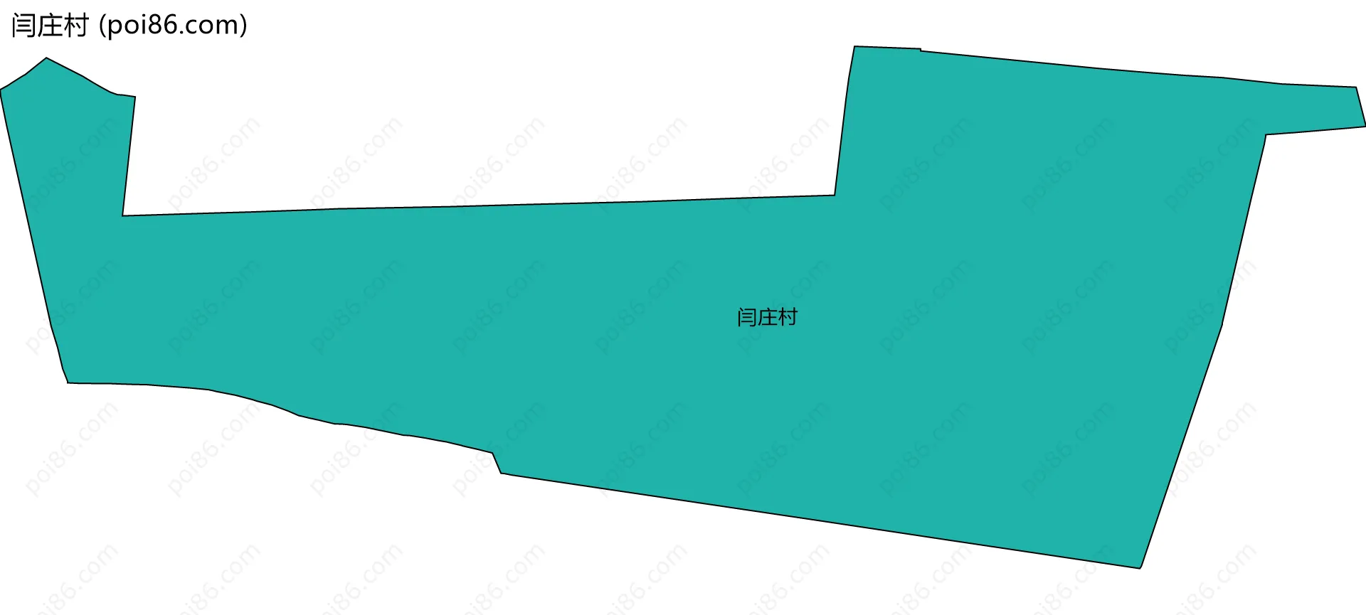闫庄村边界地图