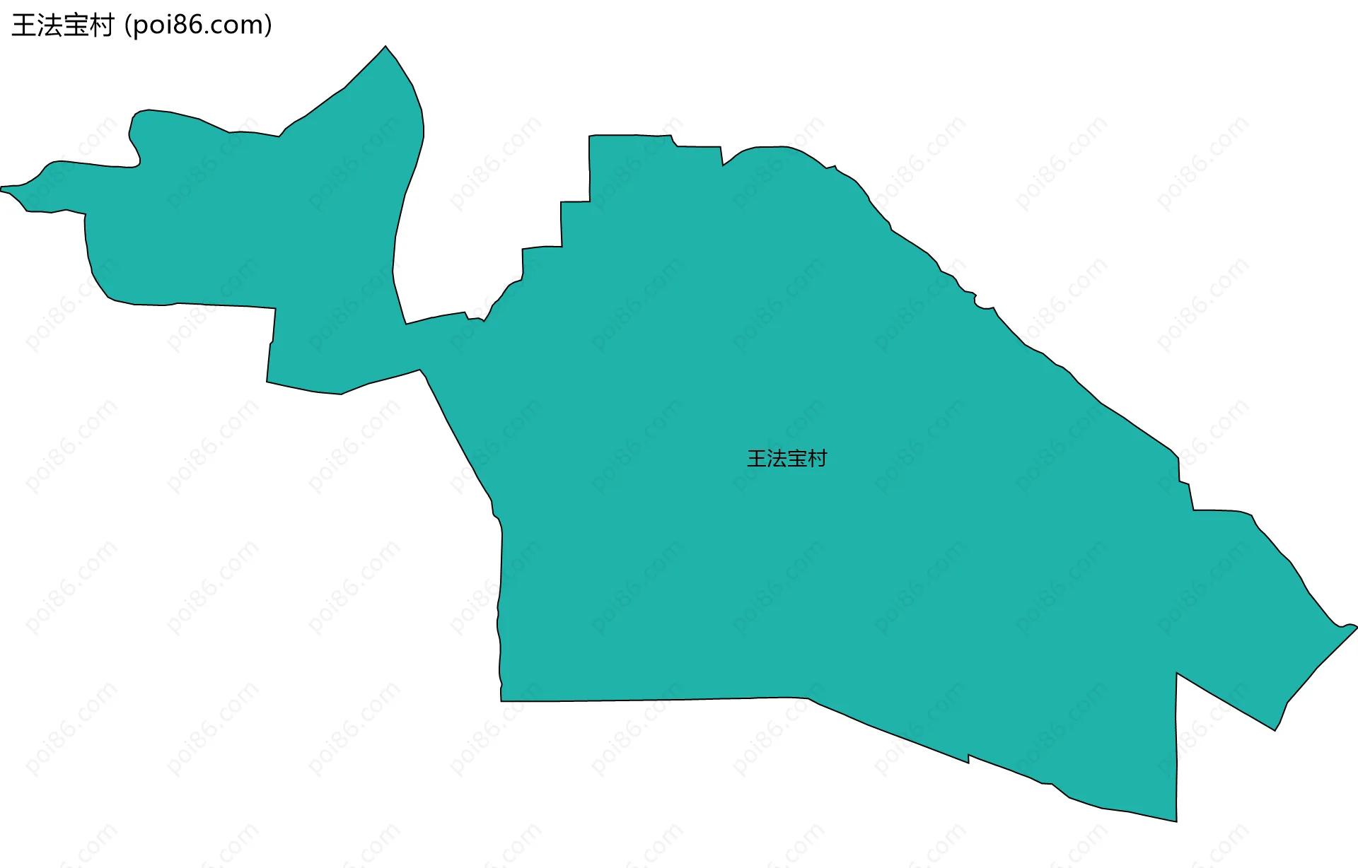 王法宝村边界地图