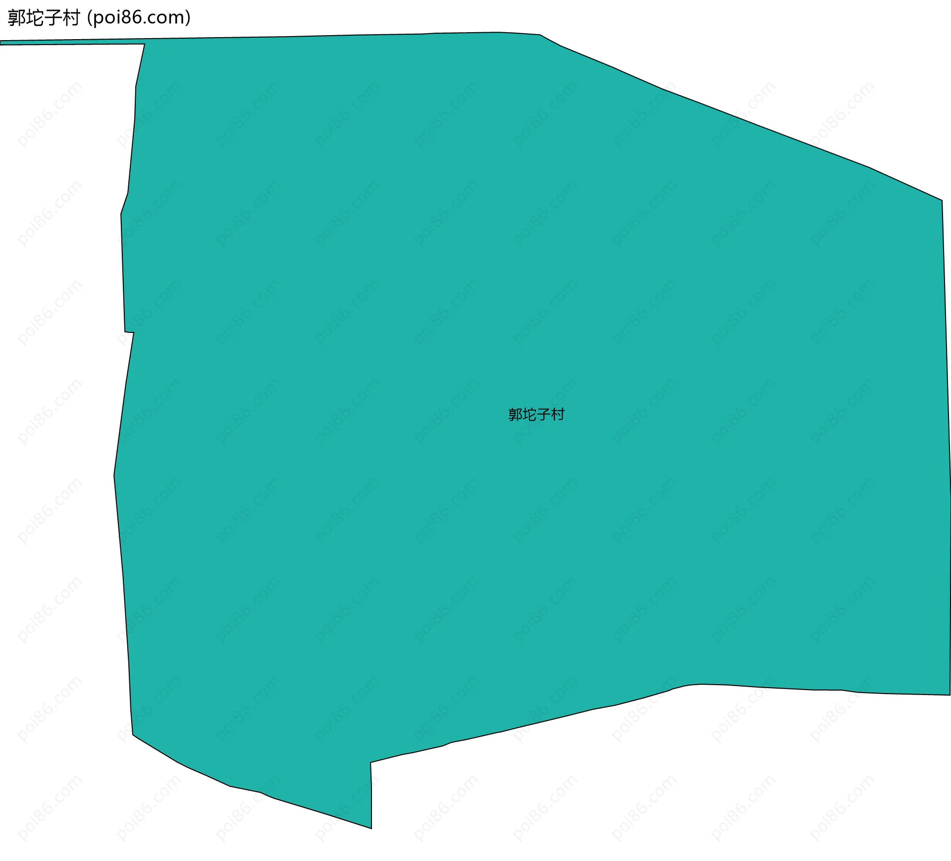郭坨子村边界地图