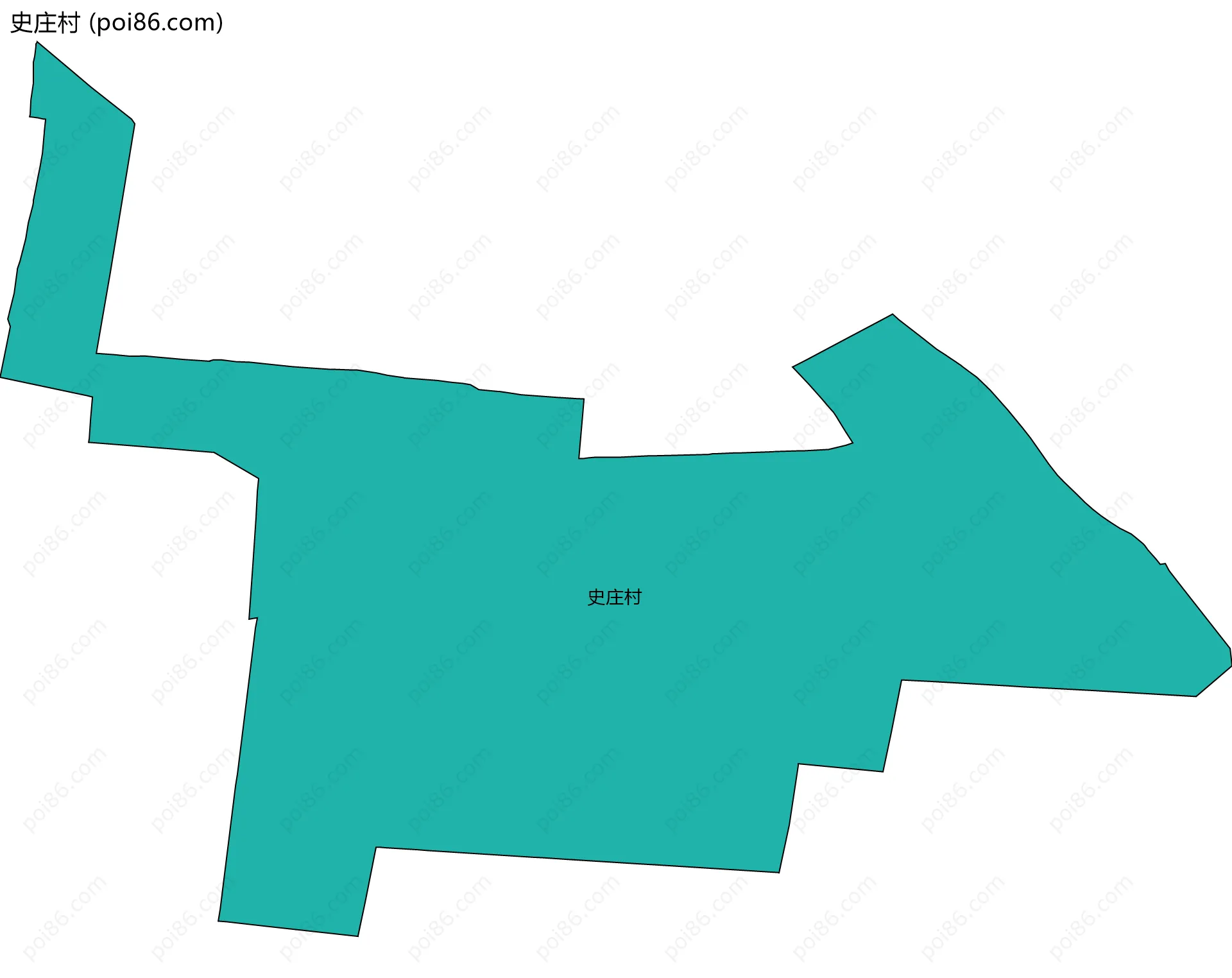 史庄村边界地图