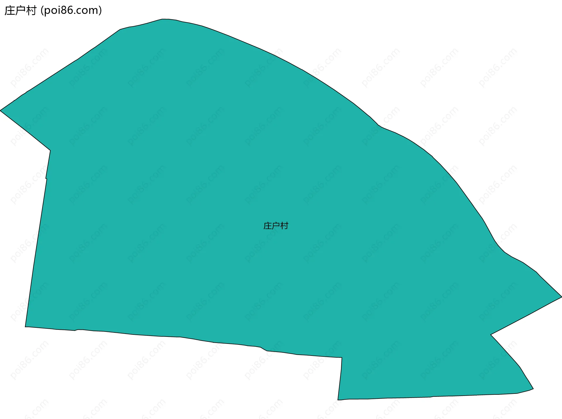庄户村边界地图