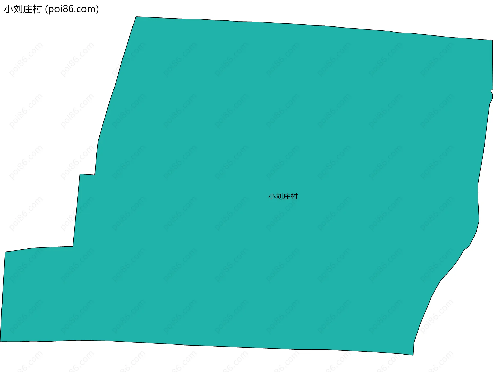小刘庄村边界地图