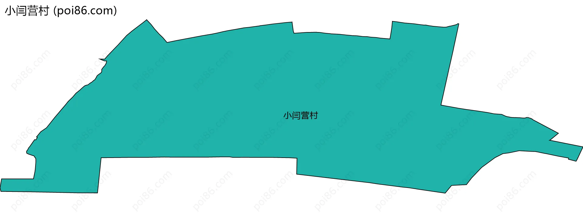 小闫营村边界地图