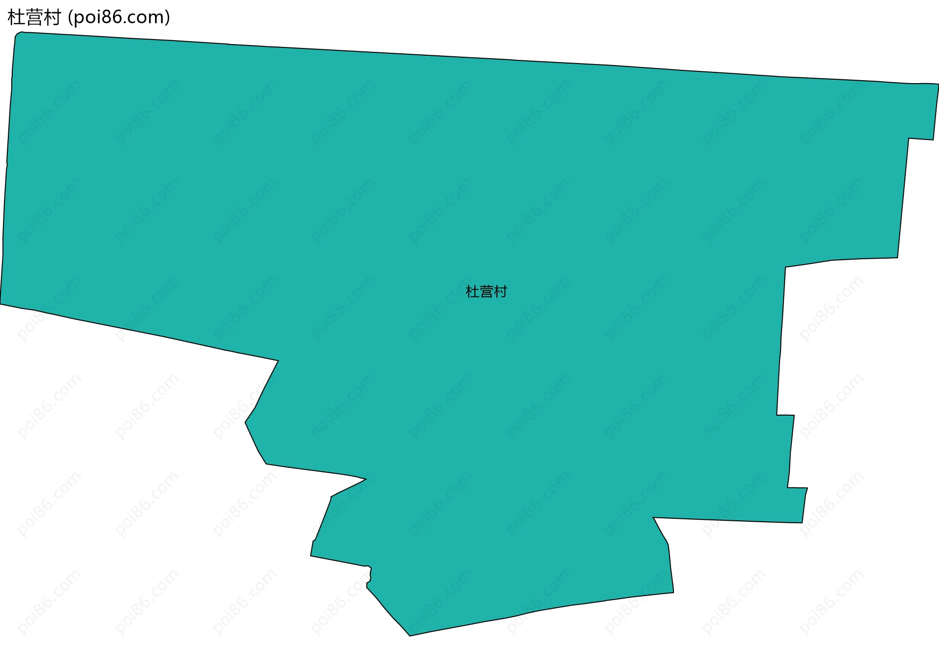 杜营村边界地图