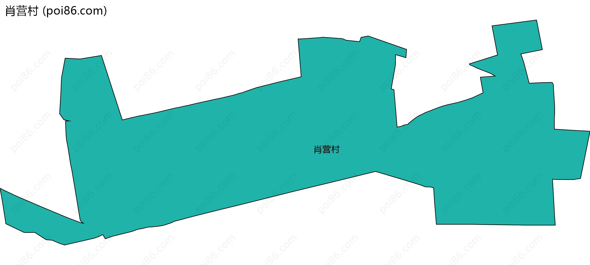 肖营村边界地图