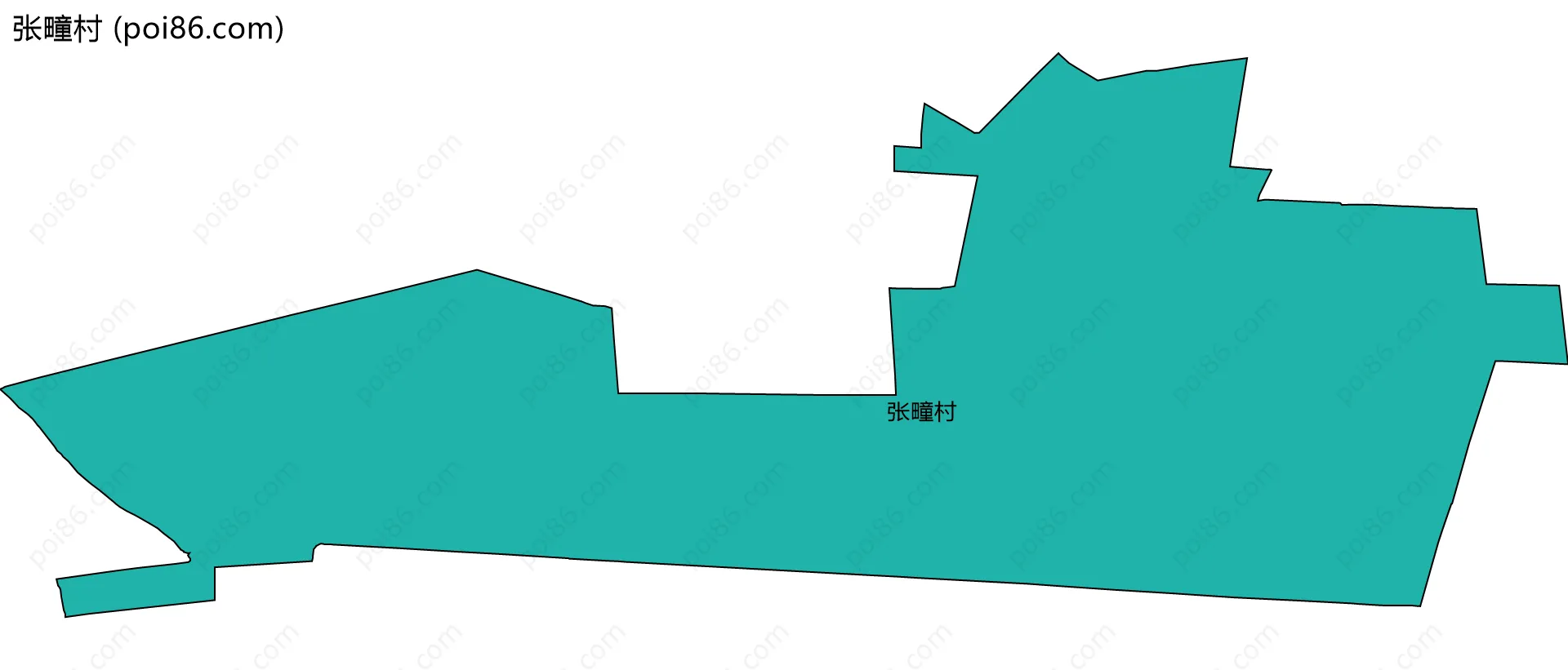 张疃村边界地图