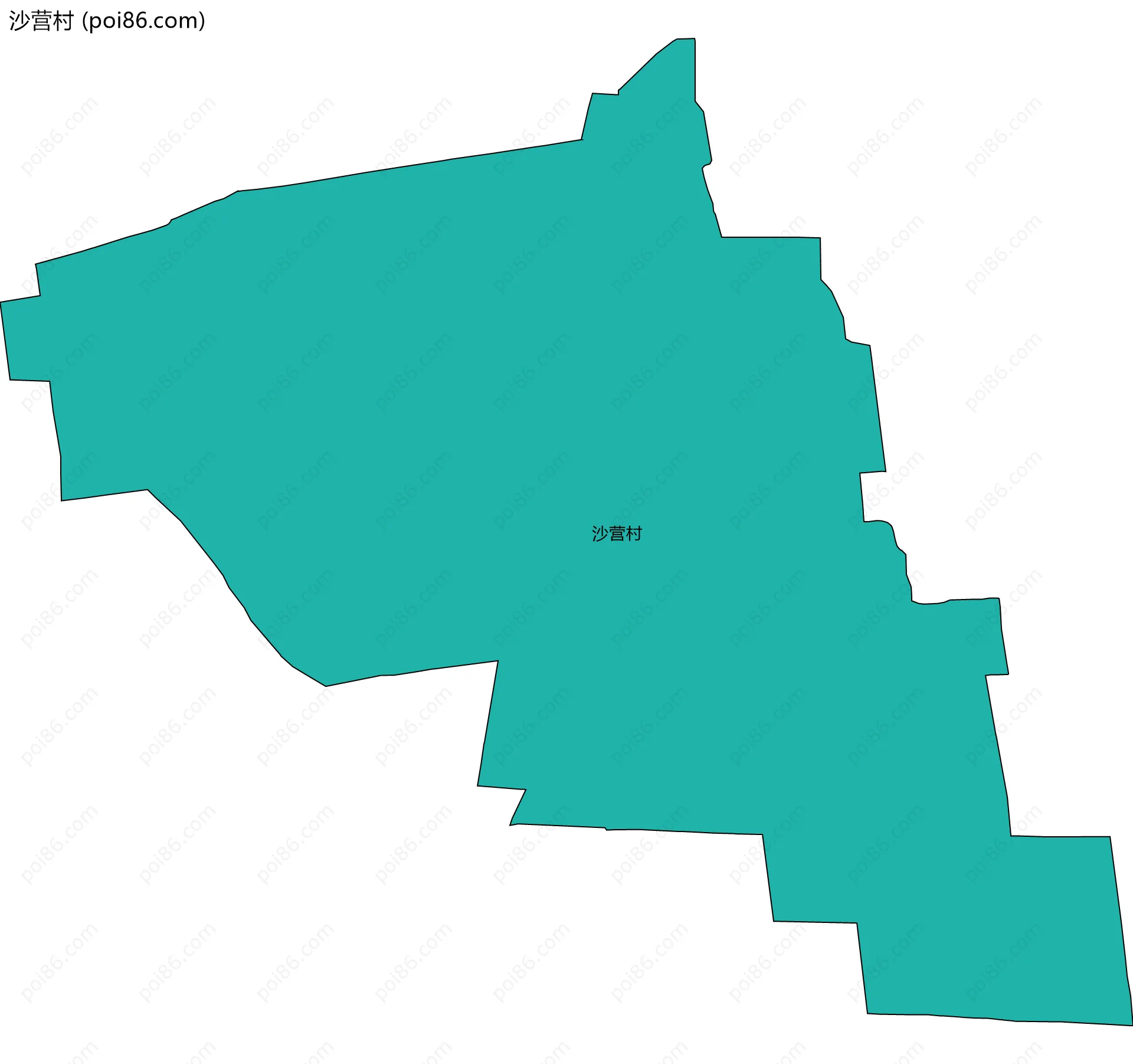 沙营村边界地图