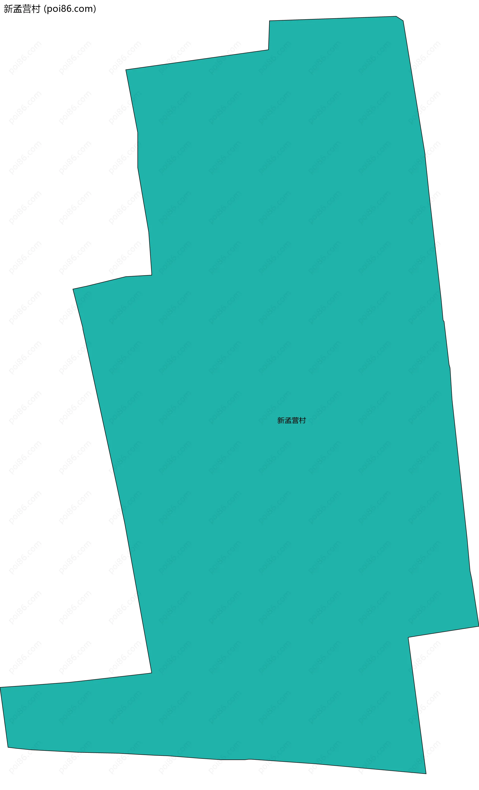 新孟营村边界地图