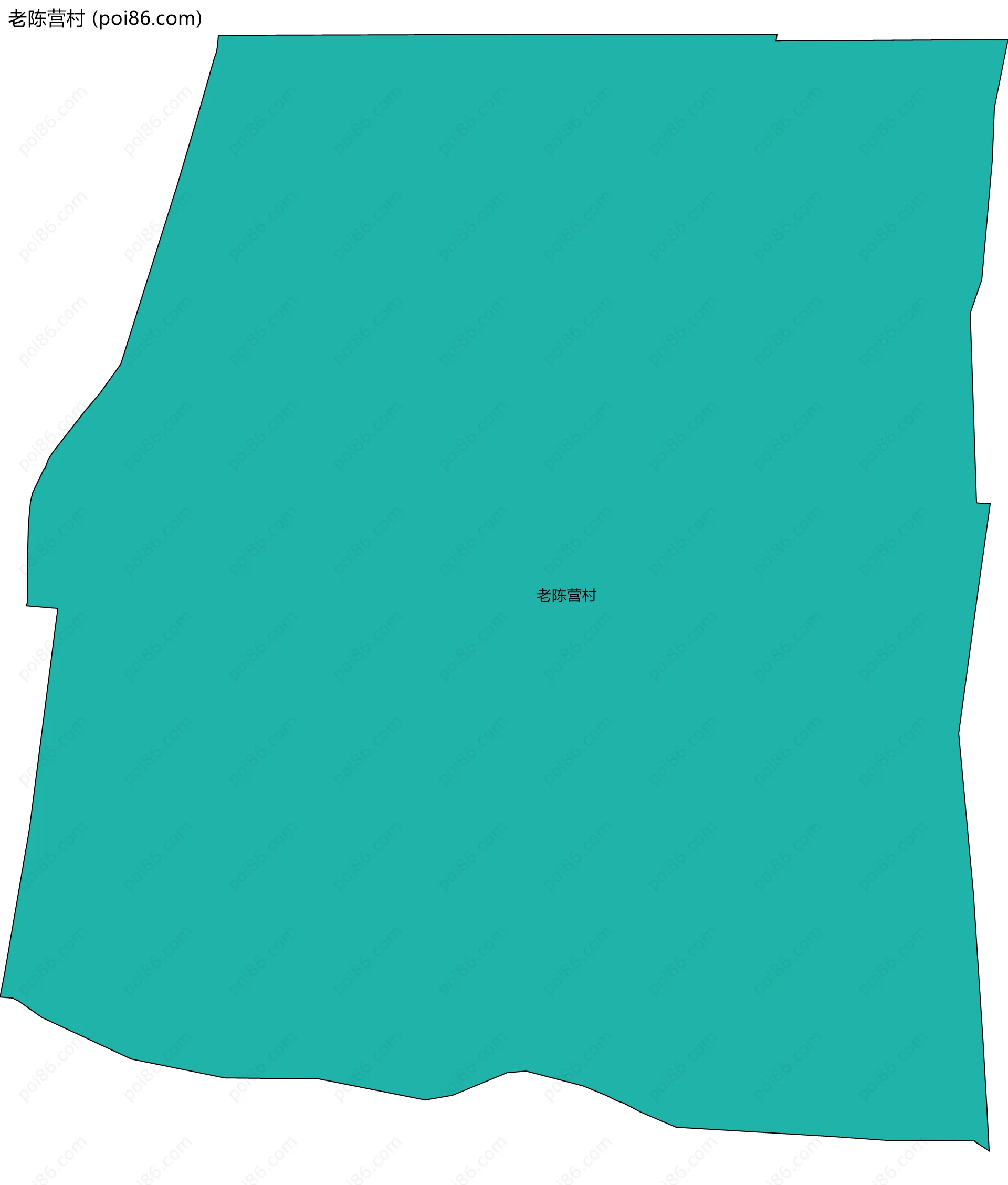 老陈营村边界地图