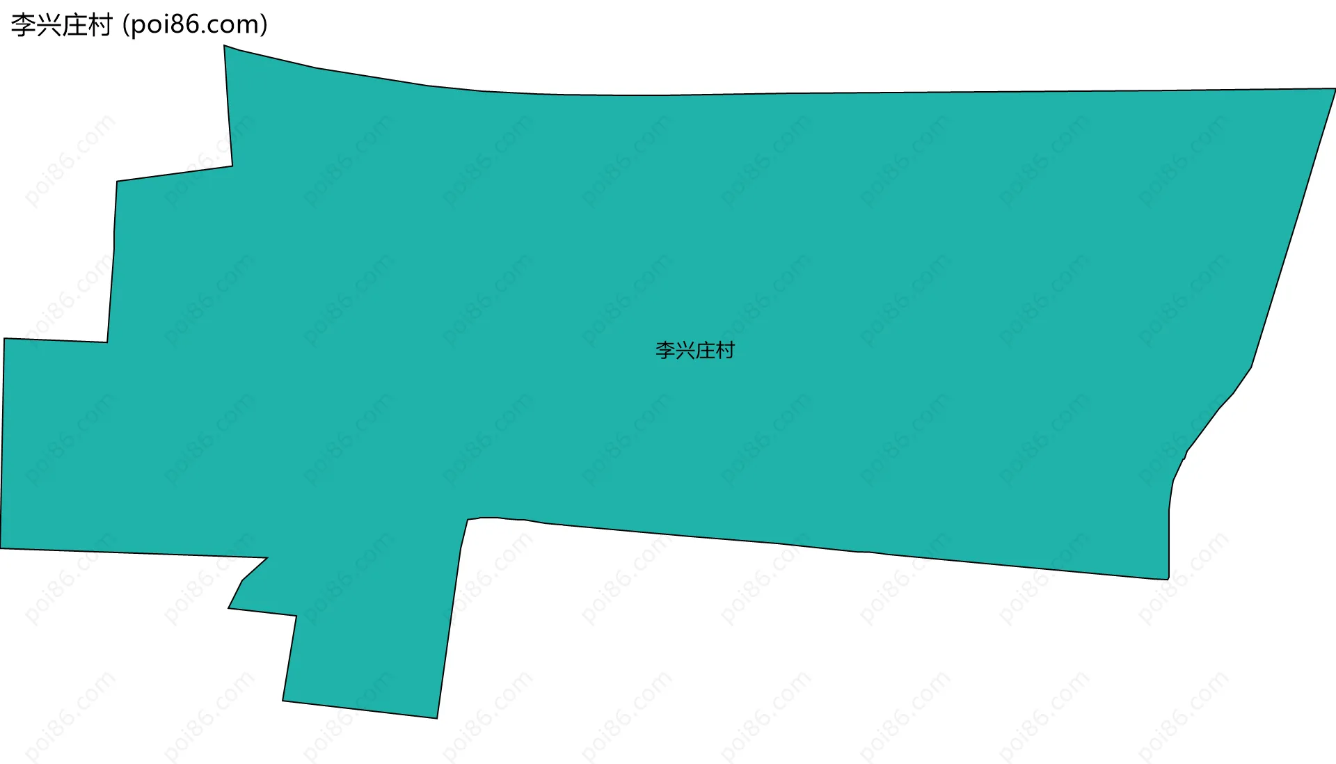 李兴庄村边界地图