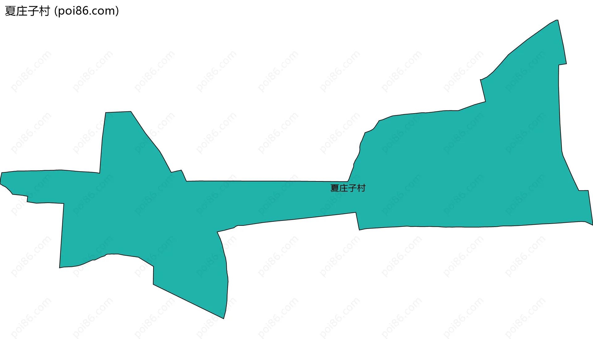 夏庄子村边界地图