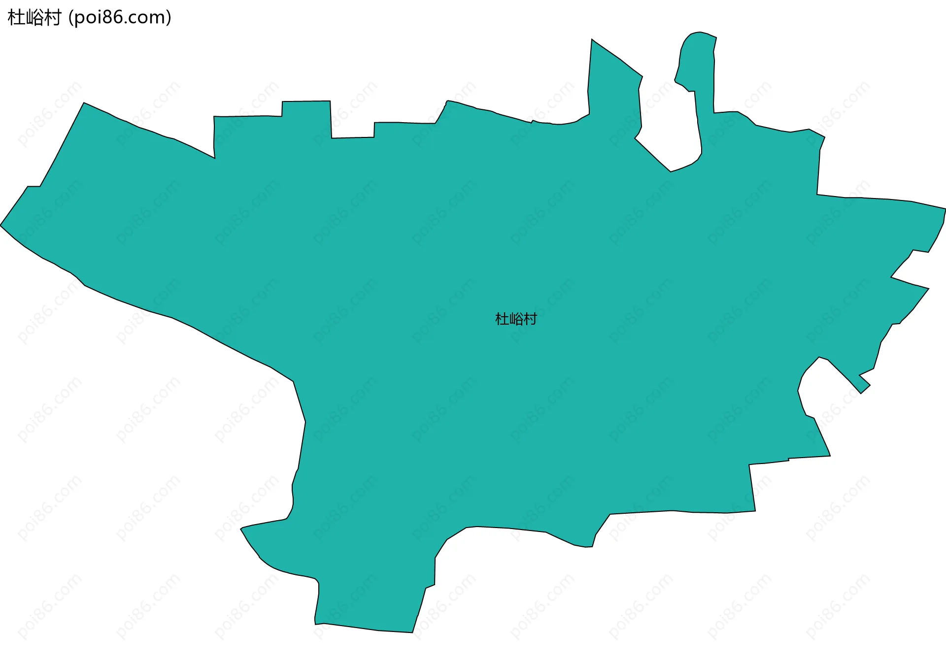 杜峪村边界地图