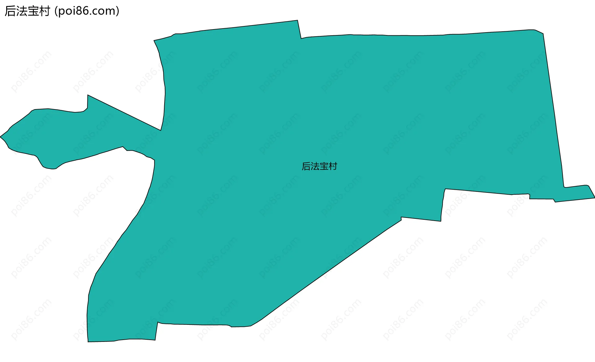 后法宝村边界地图