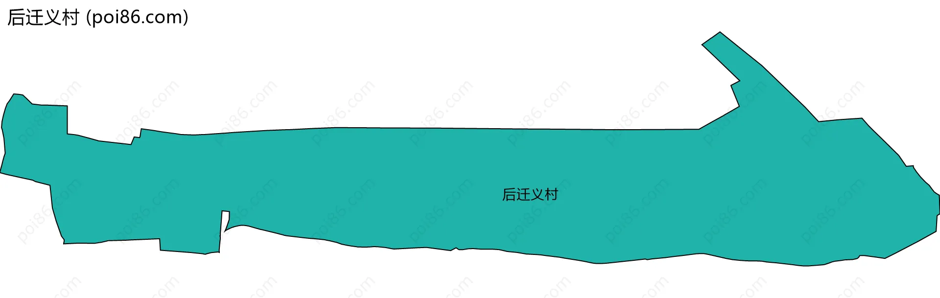 后迁义村边界地图