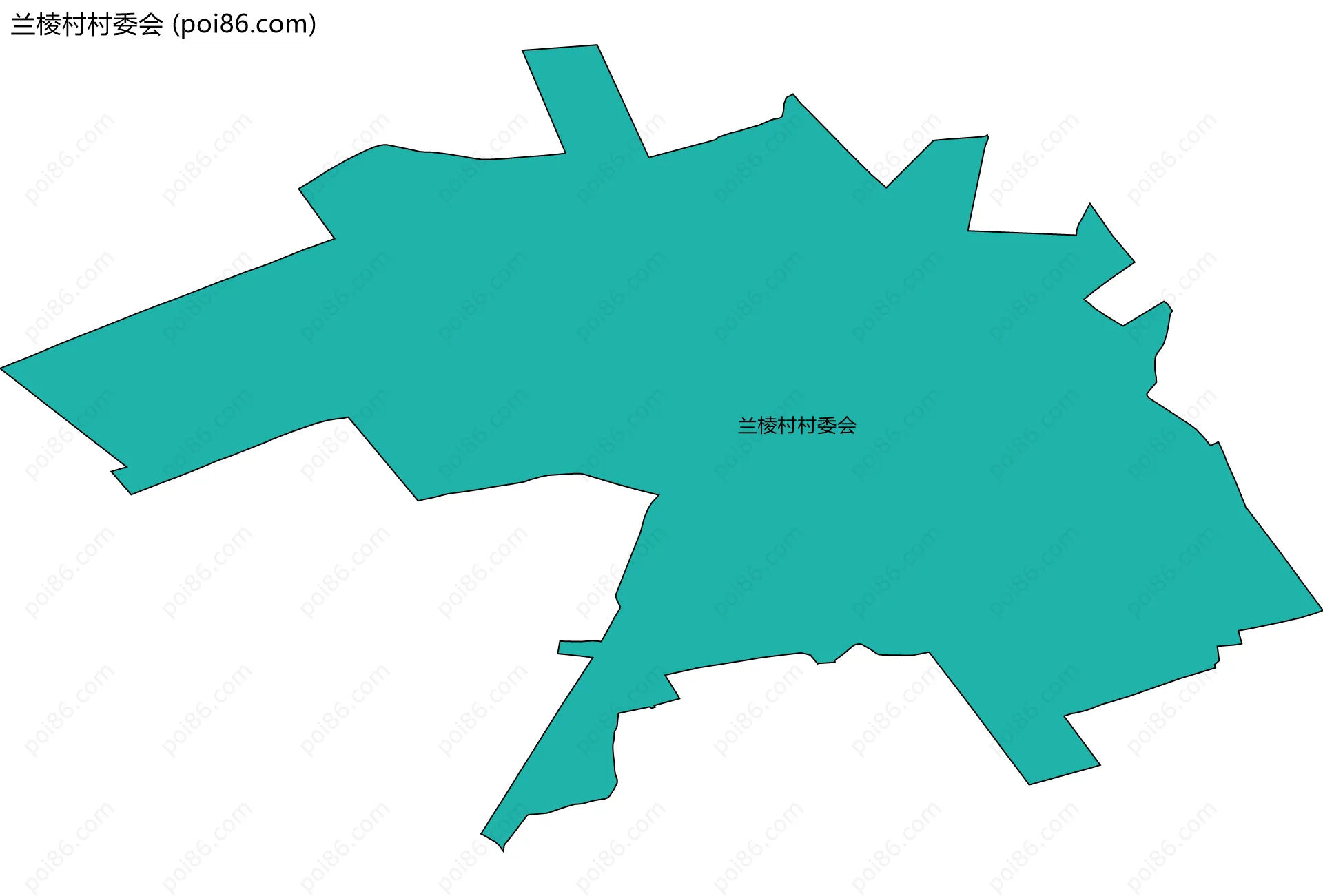 兰棱村村委会边界地图