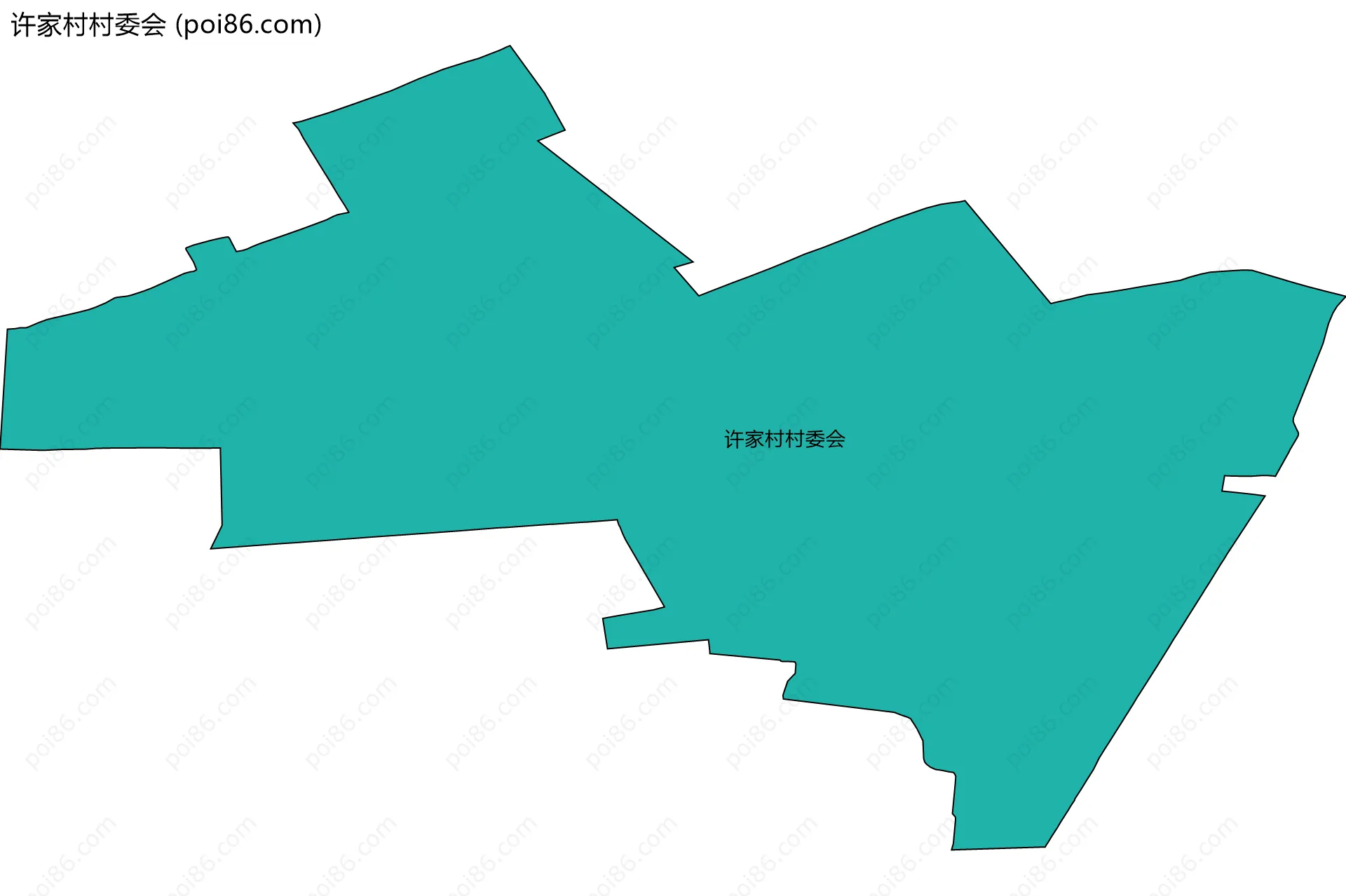 许家村村委会边界地图