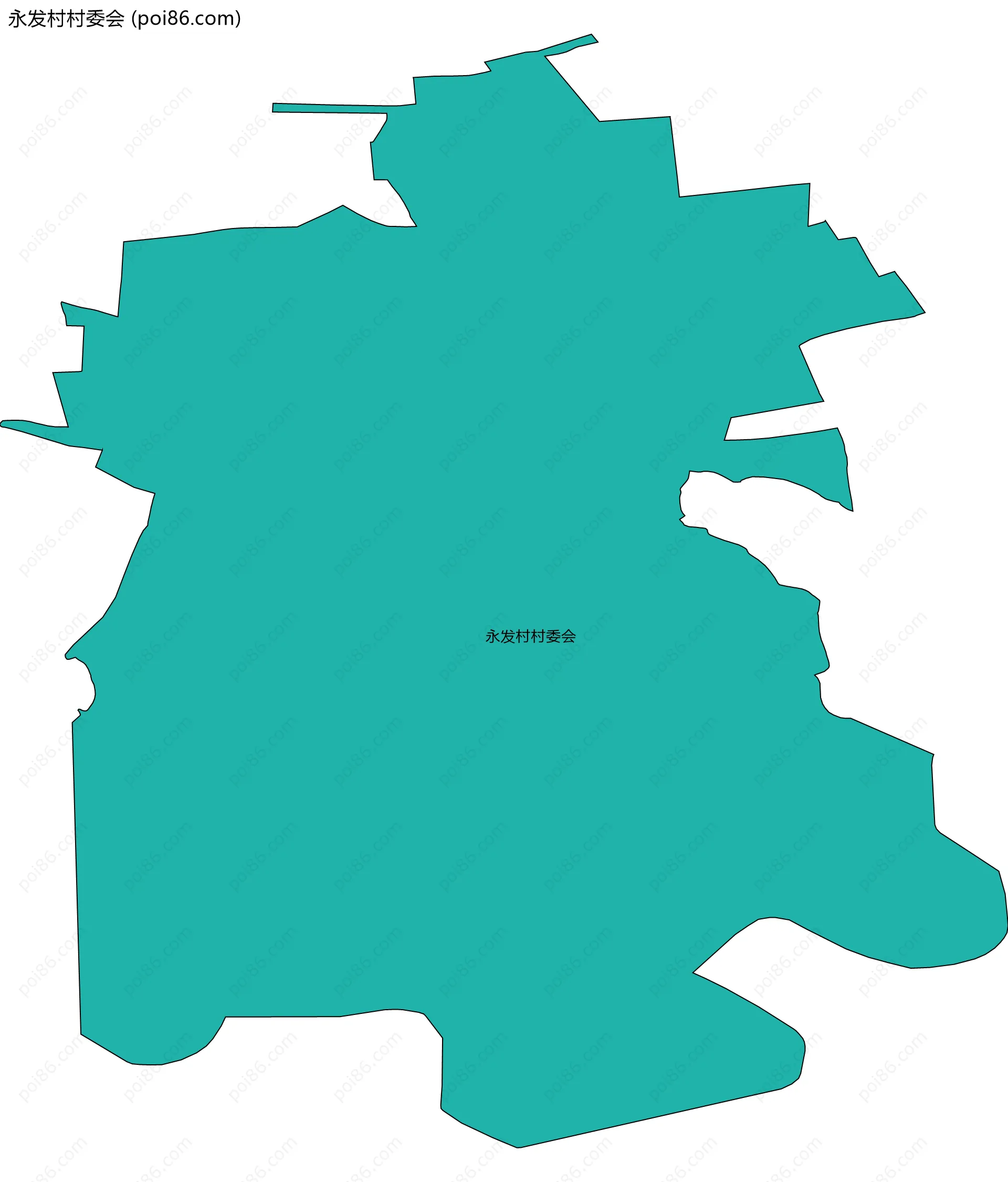 永发村村委会边界地图