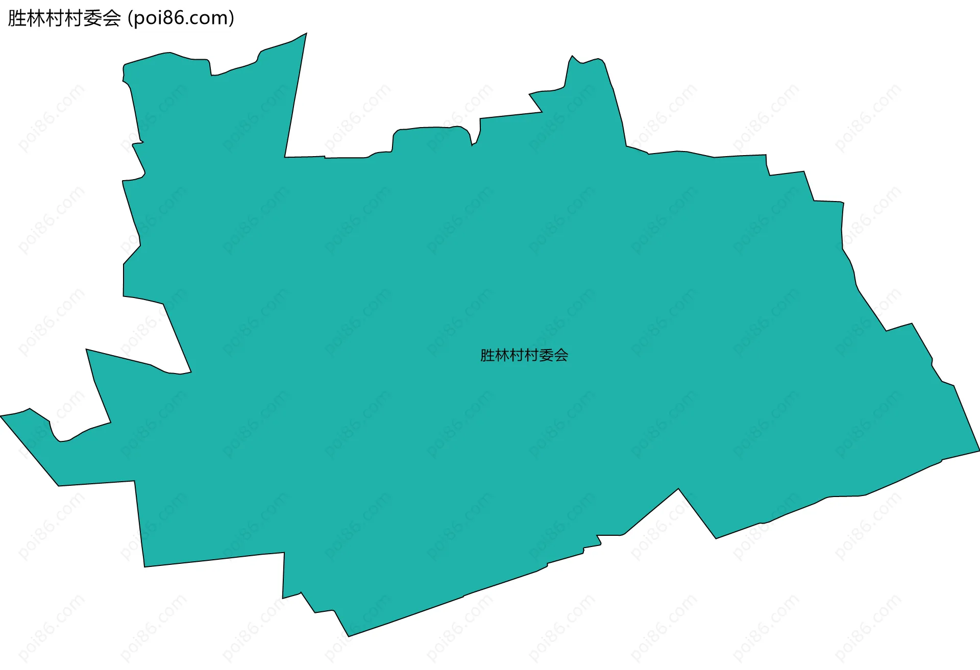 胜林村村委会边界地图