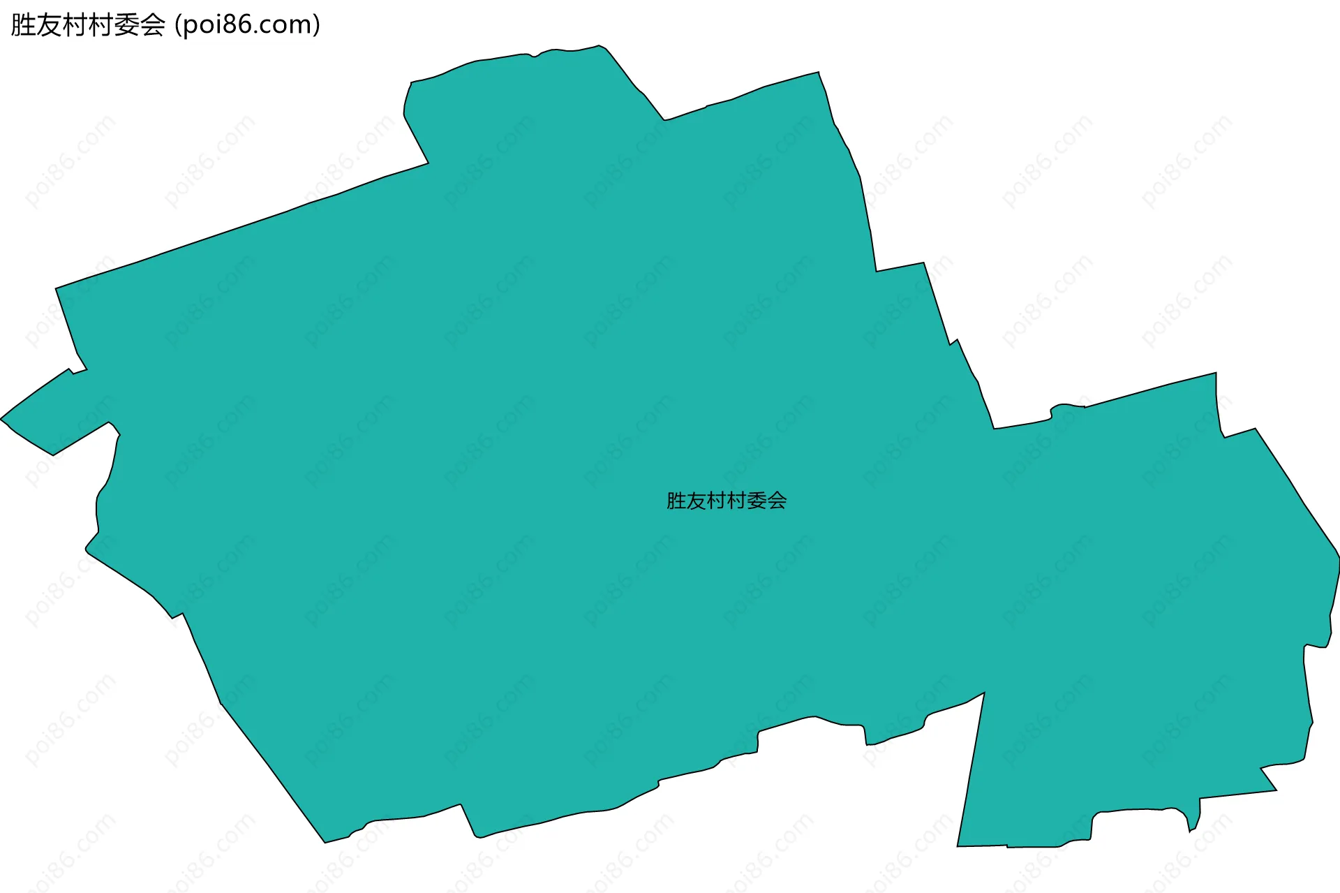 胜友村村委会边界地图