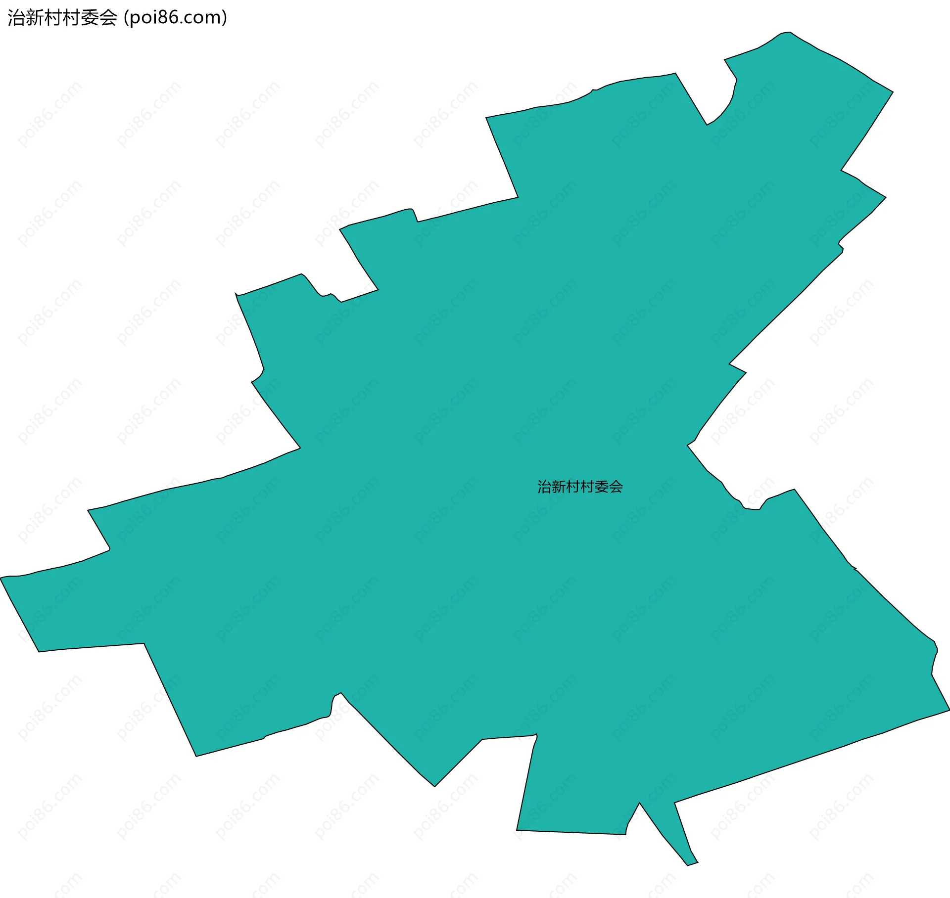 治新村村委会边界地图