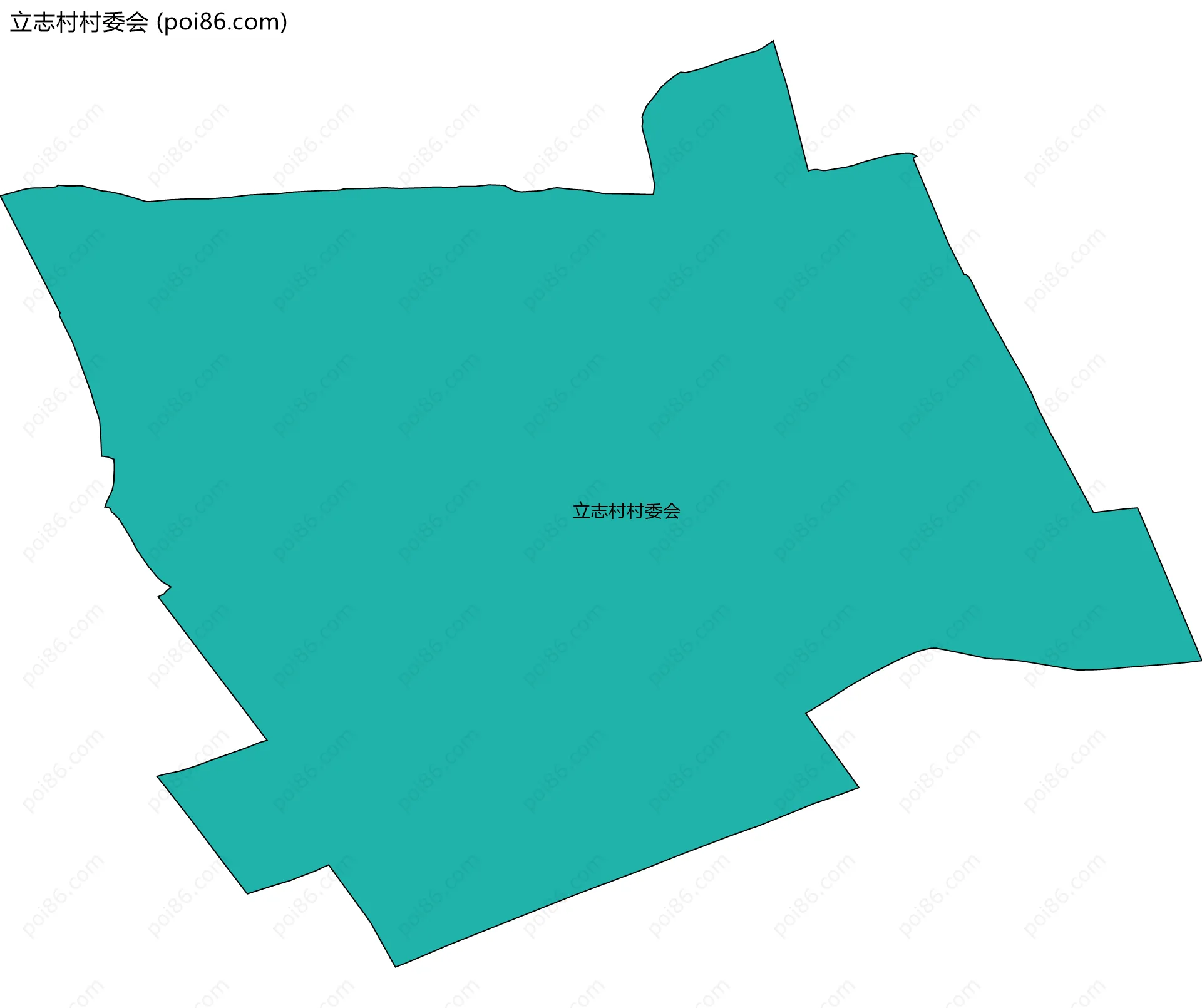 立志村村委会边界地图