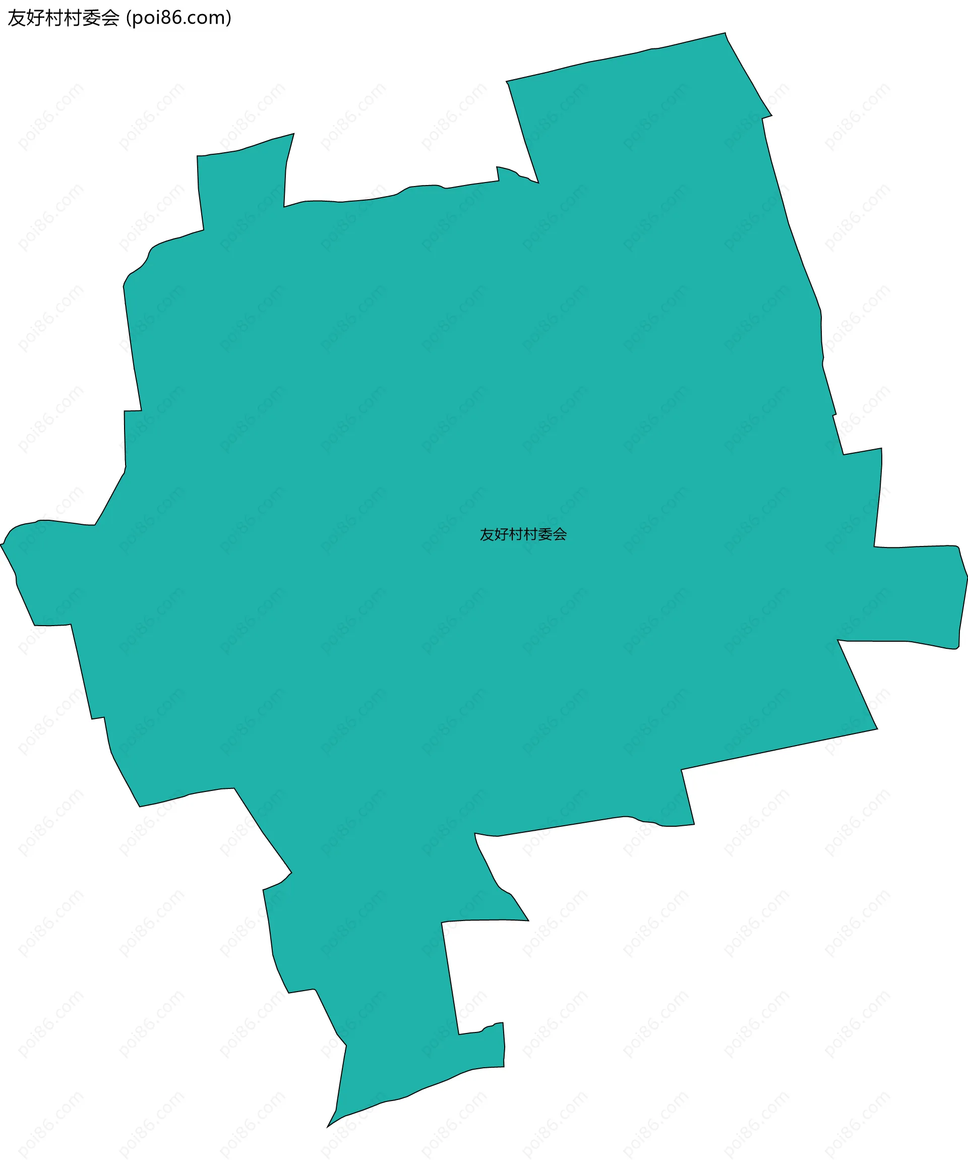 友好村村委会边界地图
