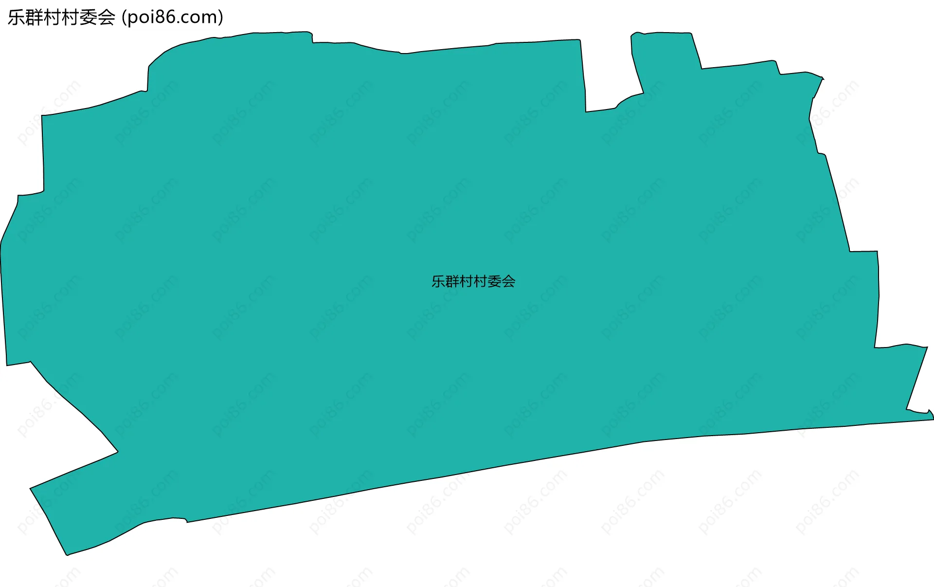 乐群村村委会边界地图