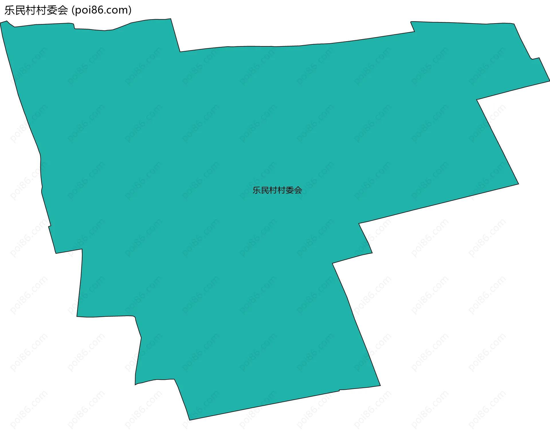 乐民村村委会边界地图