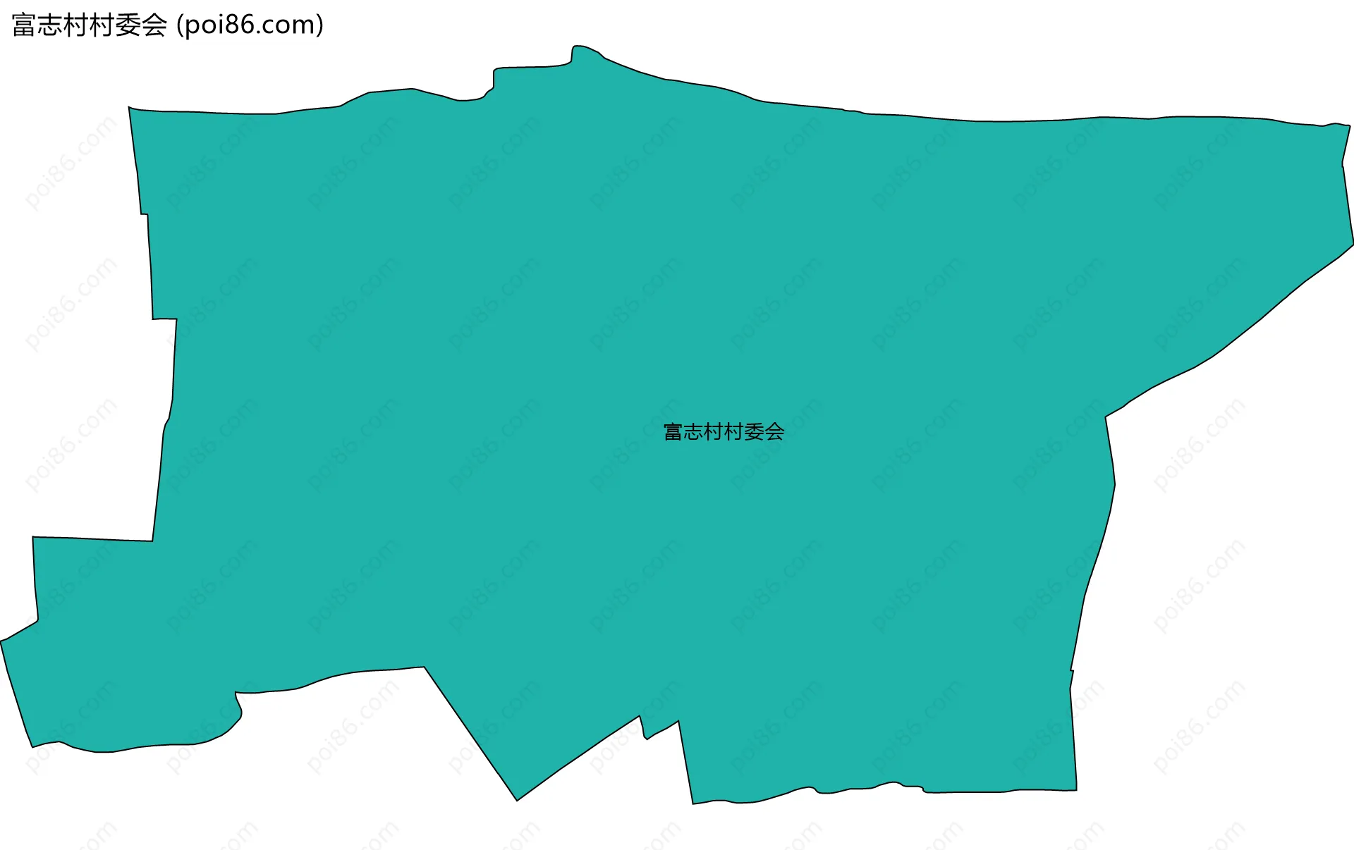 富志村村委会边界地图