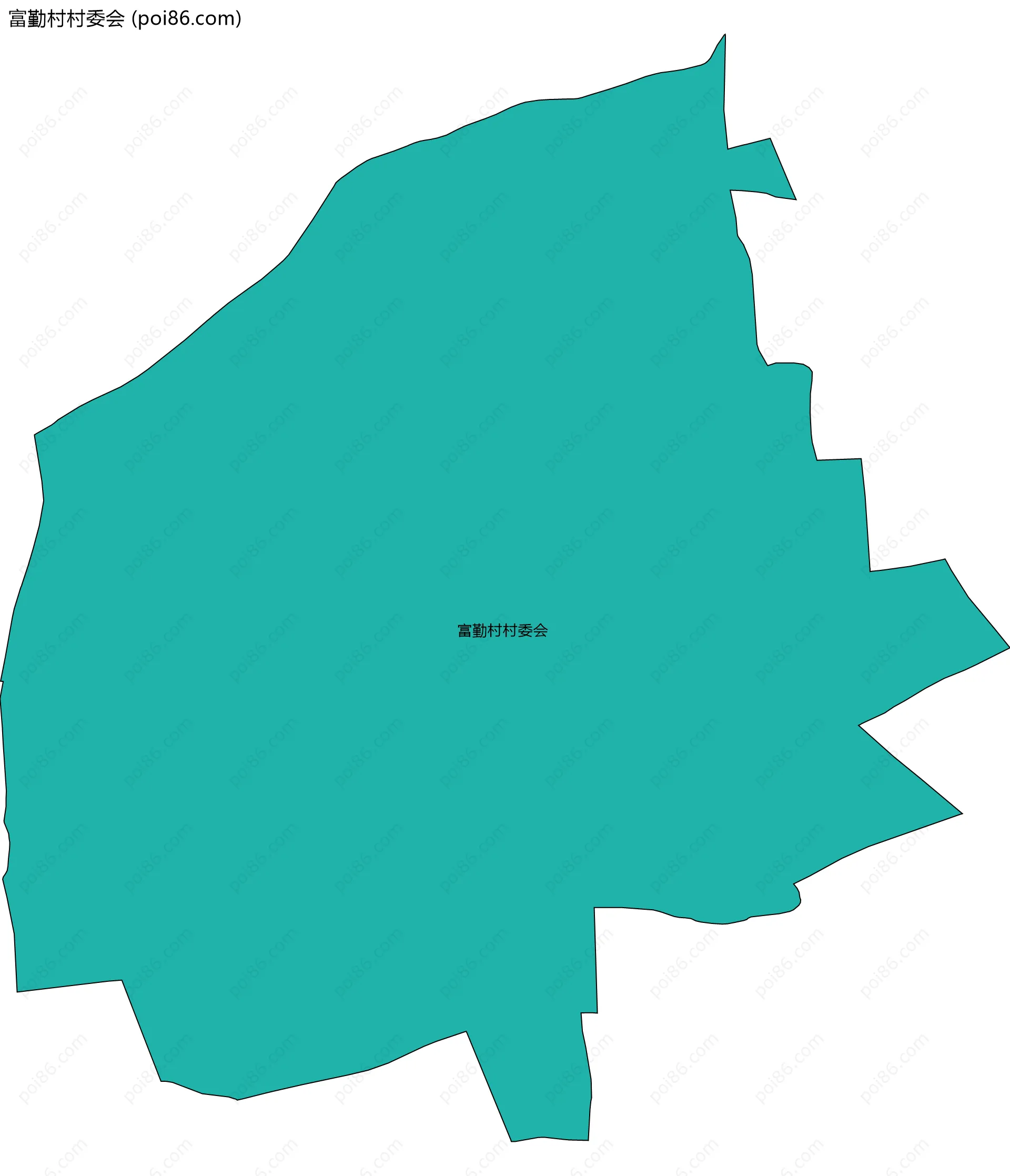 富勤村村委会边界地图