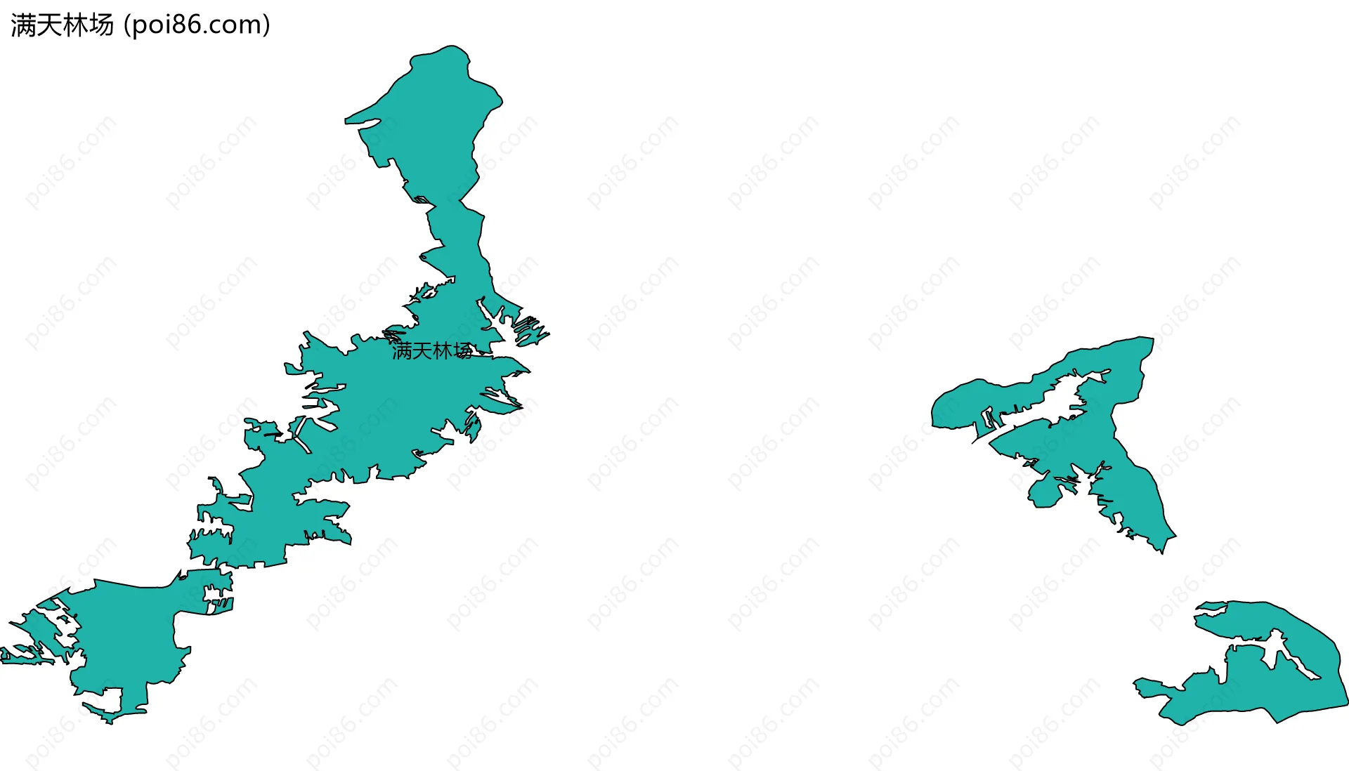 满天林场边界地图