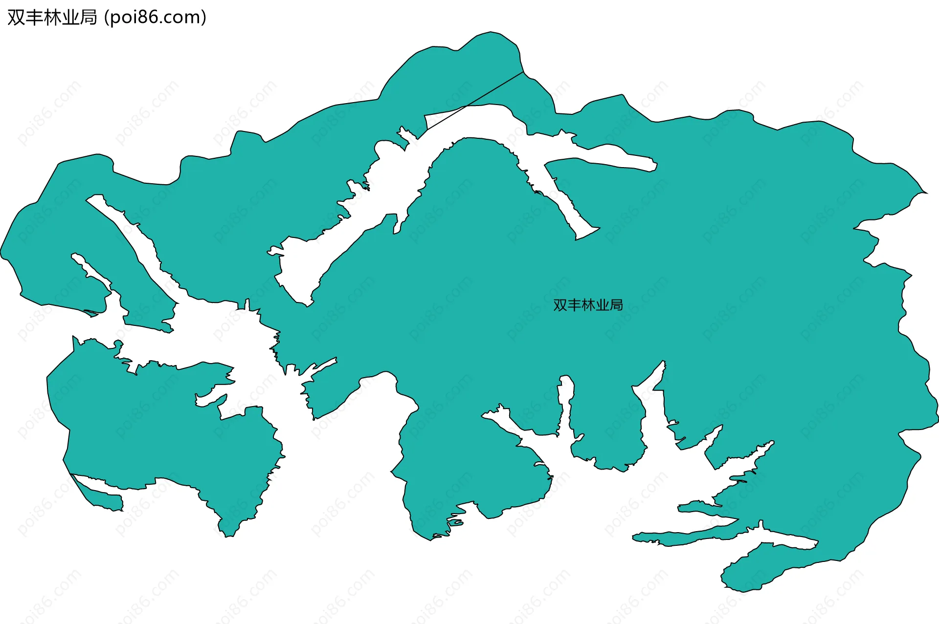 双丰林业局边界地图
