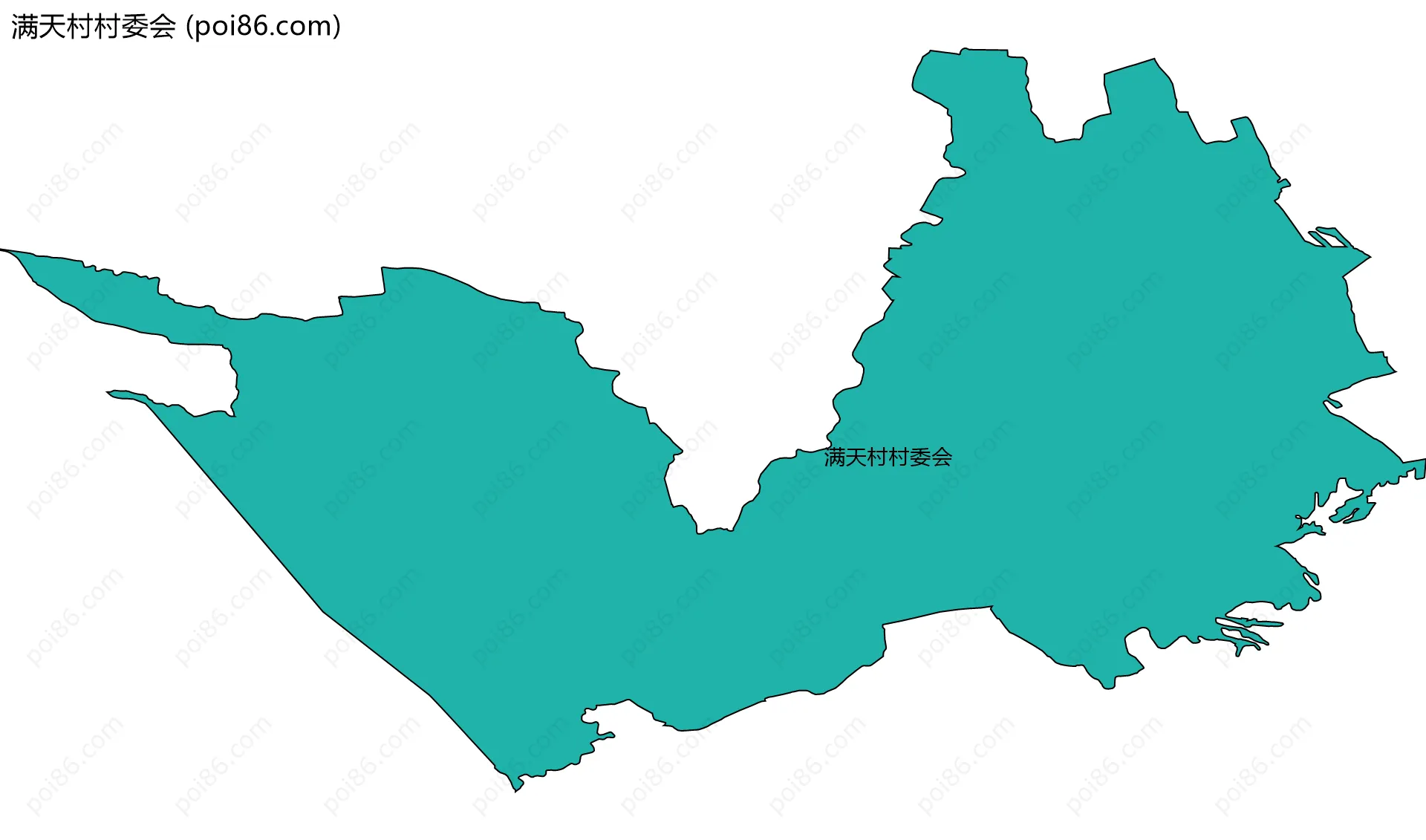 满天村村委会边界地图