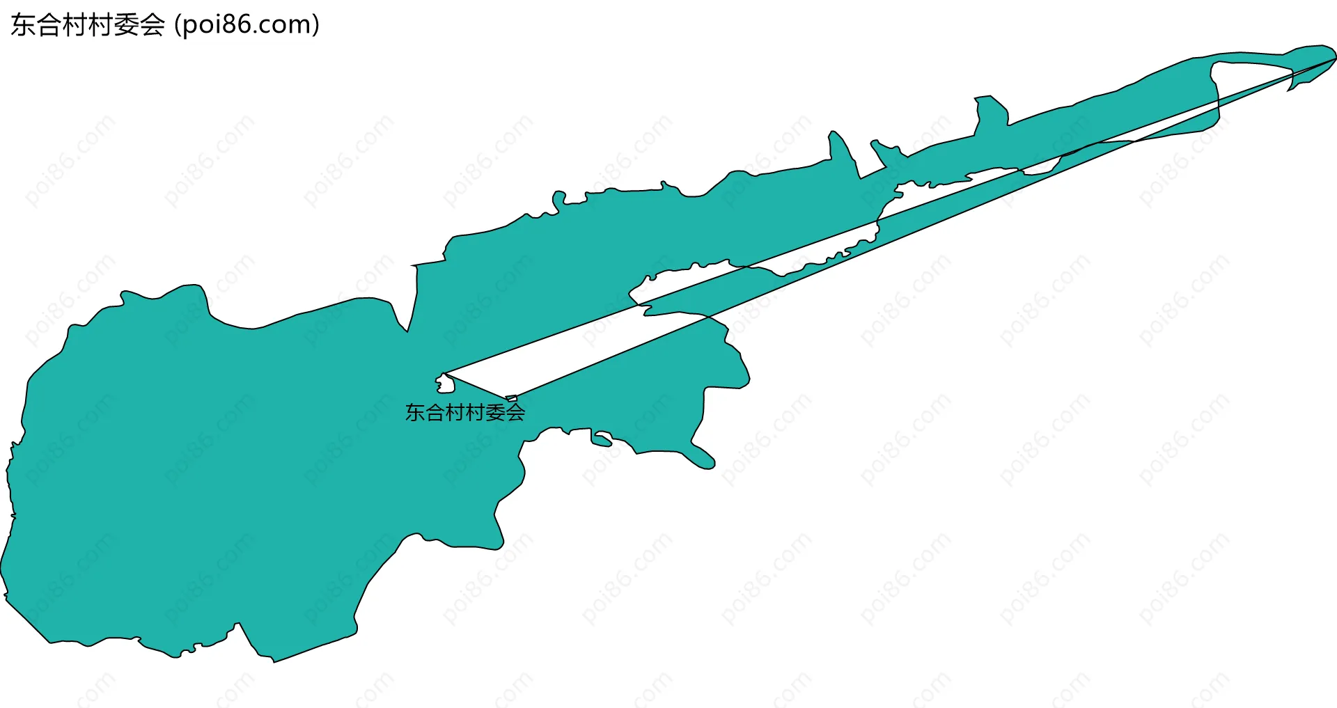 东合村村委会边界地图