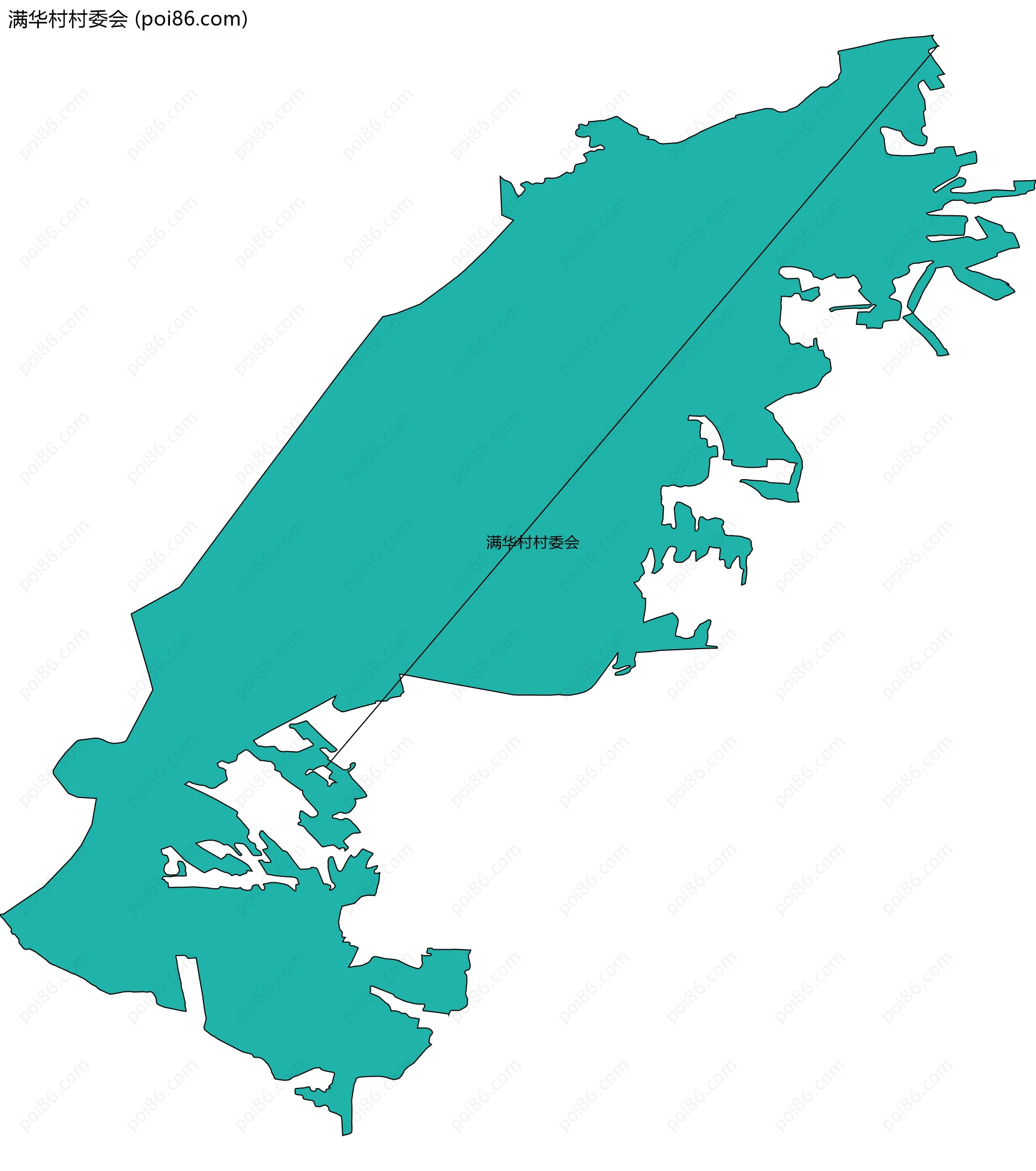 满华村村委会边界地图