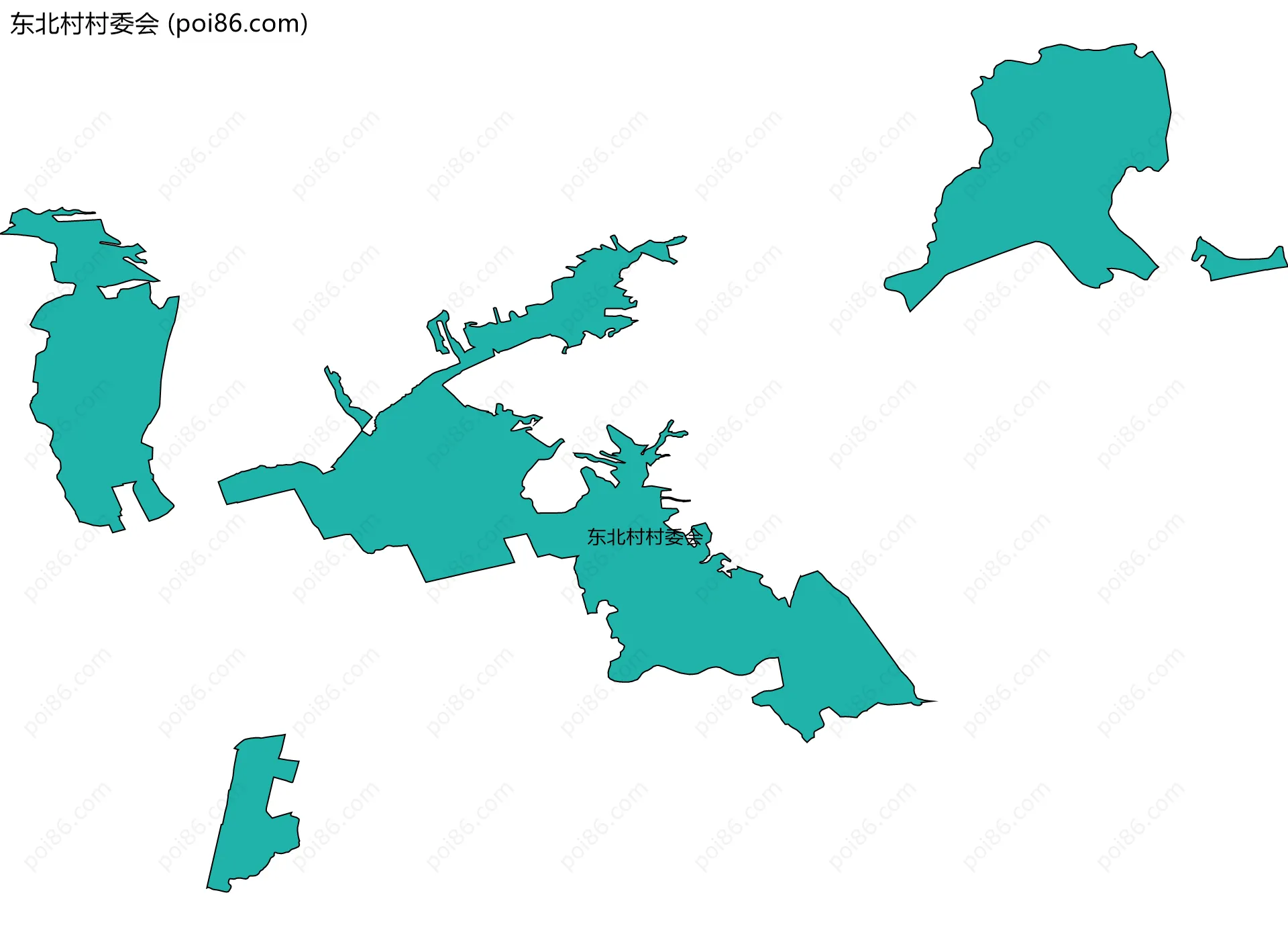 东北村村委会边界地图