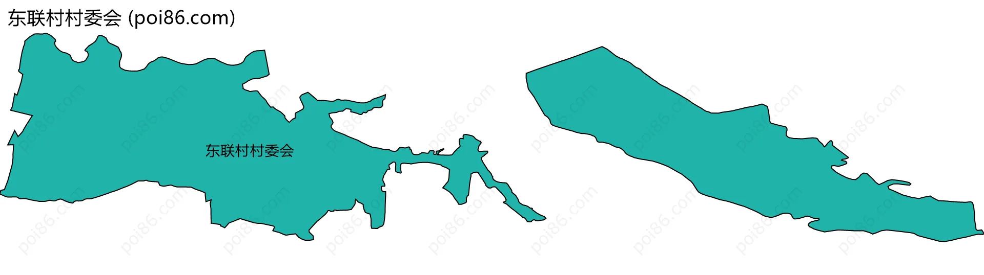东联村村委会边界地图