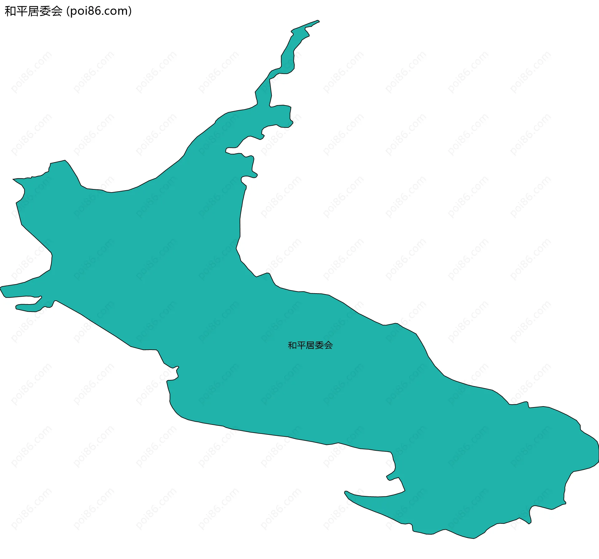 和平居委会边界地图