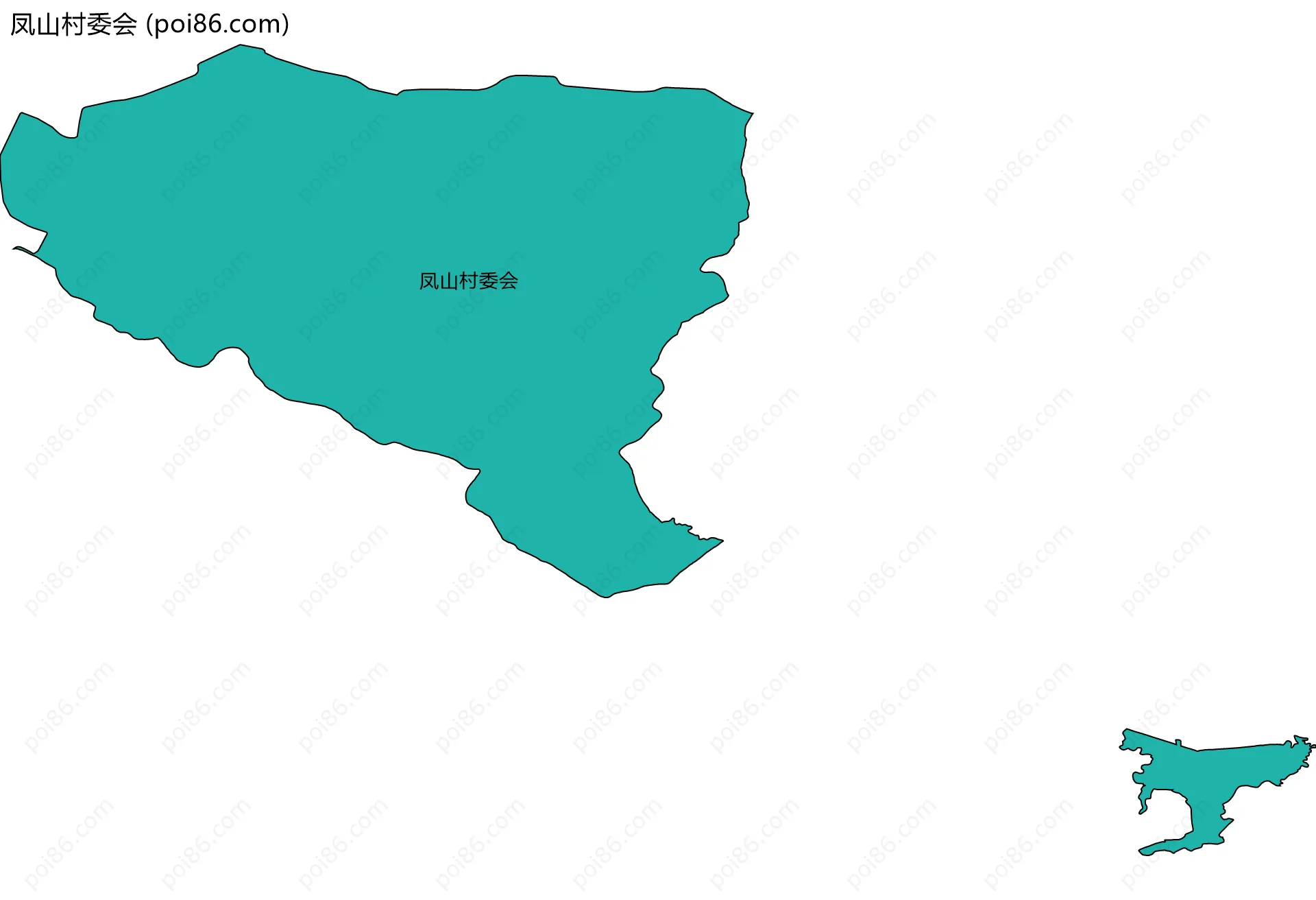 凤山村委会边界地图