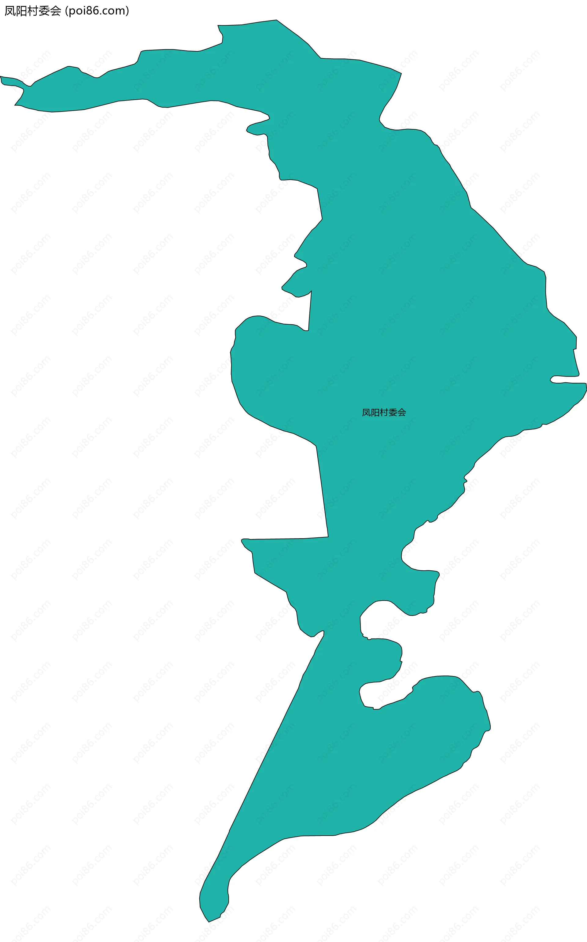 凤阳村委会边界地图