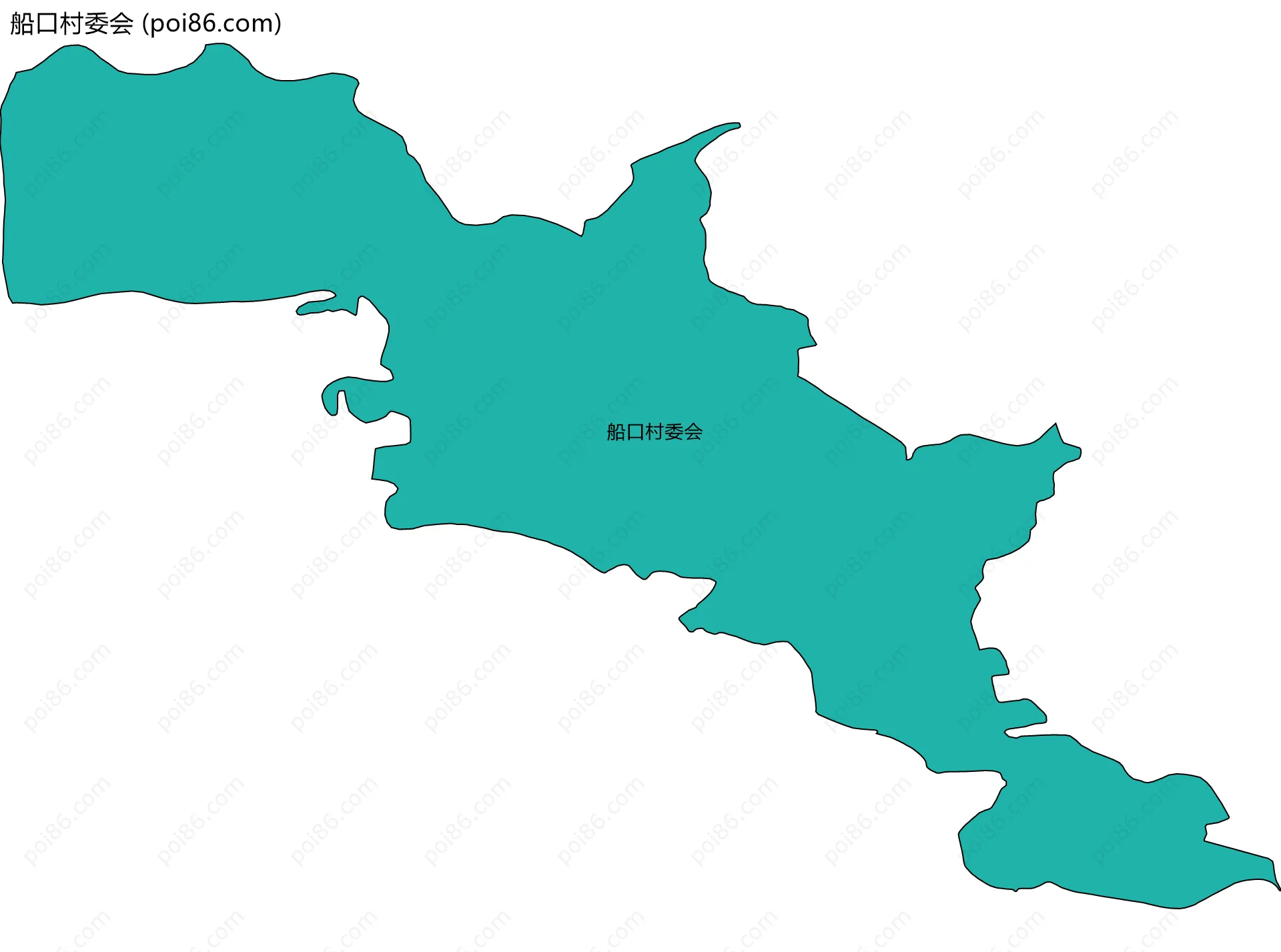 船口村委会边界地图