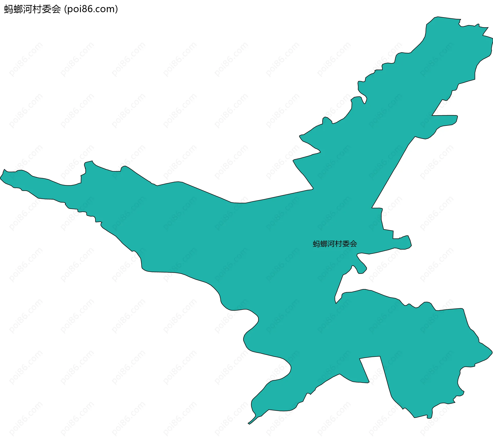 蚂螂河村委会边界地图