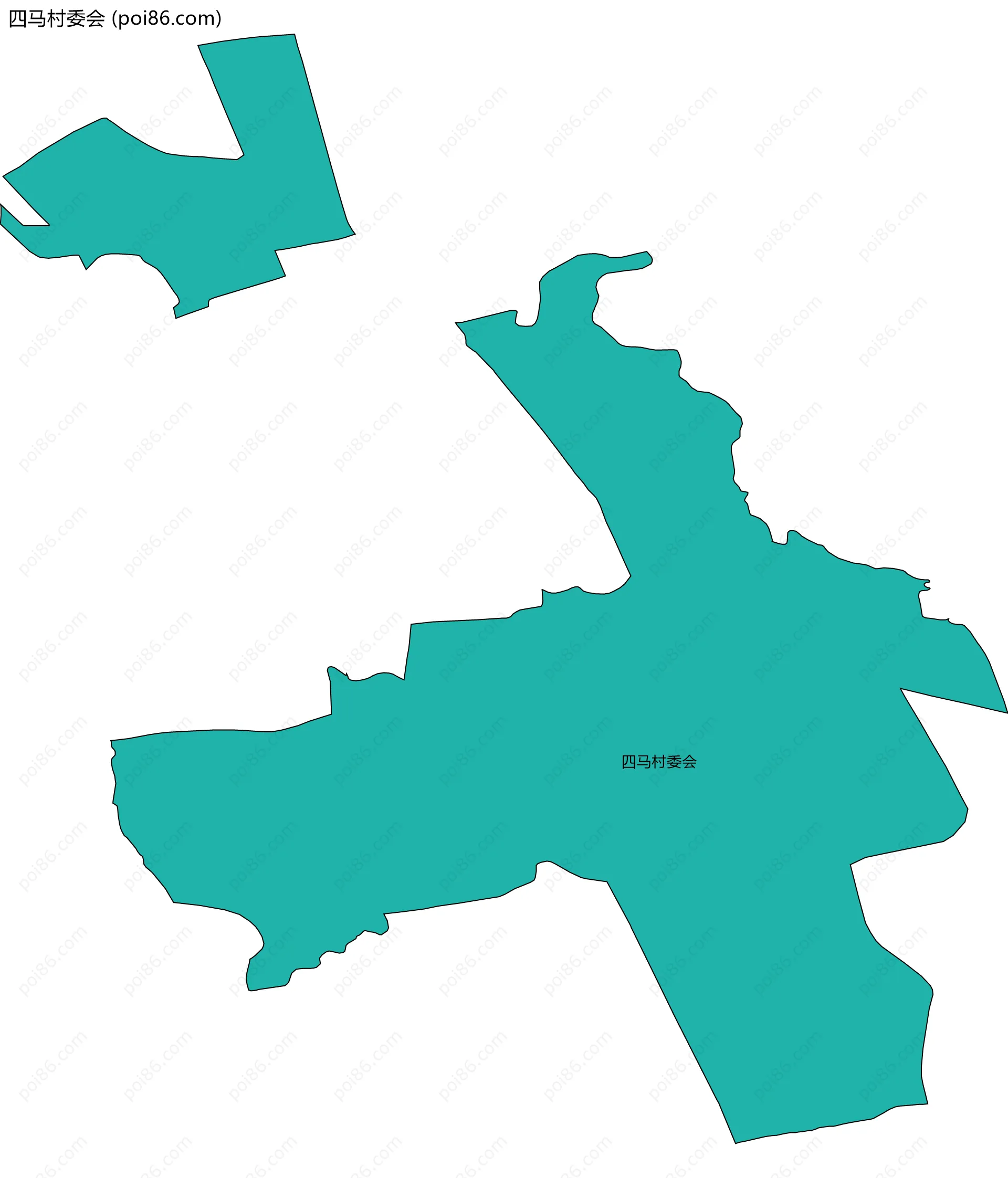 四马村委会边界地图