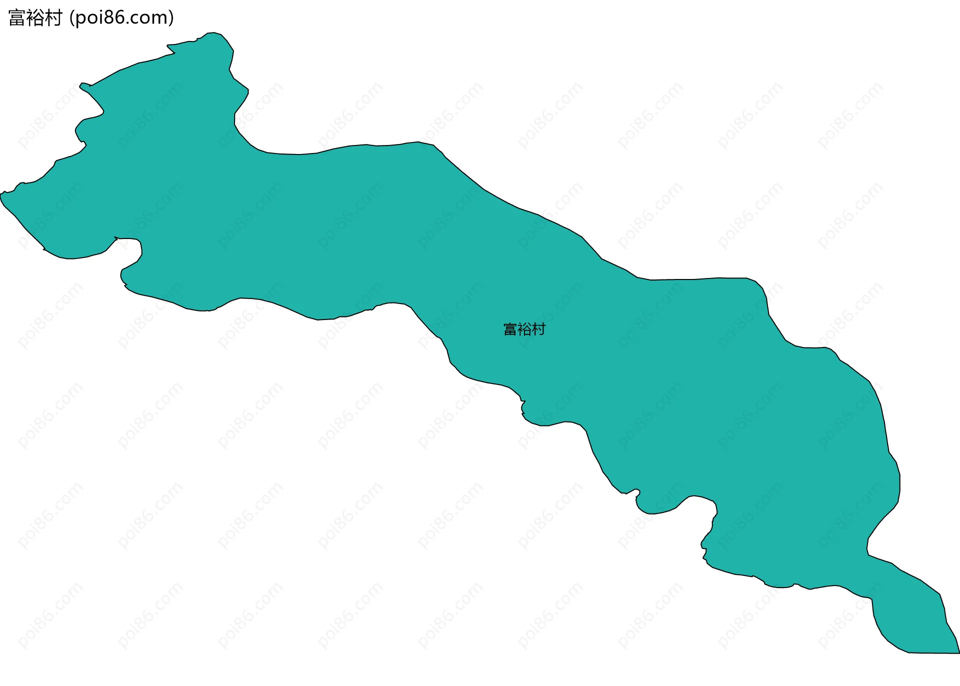 富裕村边界地图